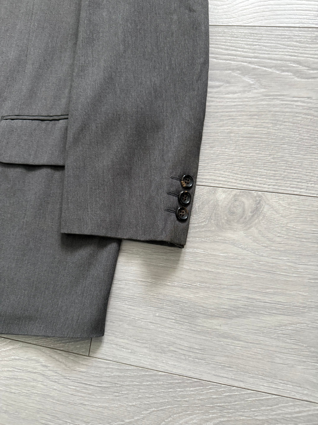 Comme Des Garcons Homme 1989 Double Breasted Pleated Wool Grey Suit - Size S Jacket / 28" Waist