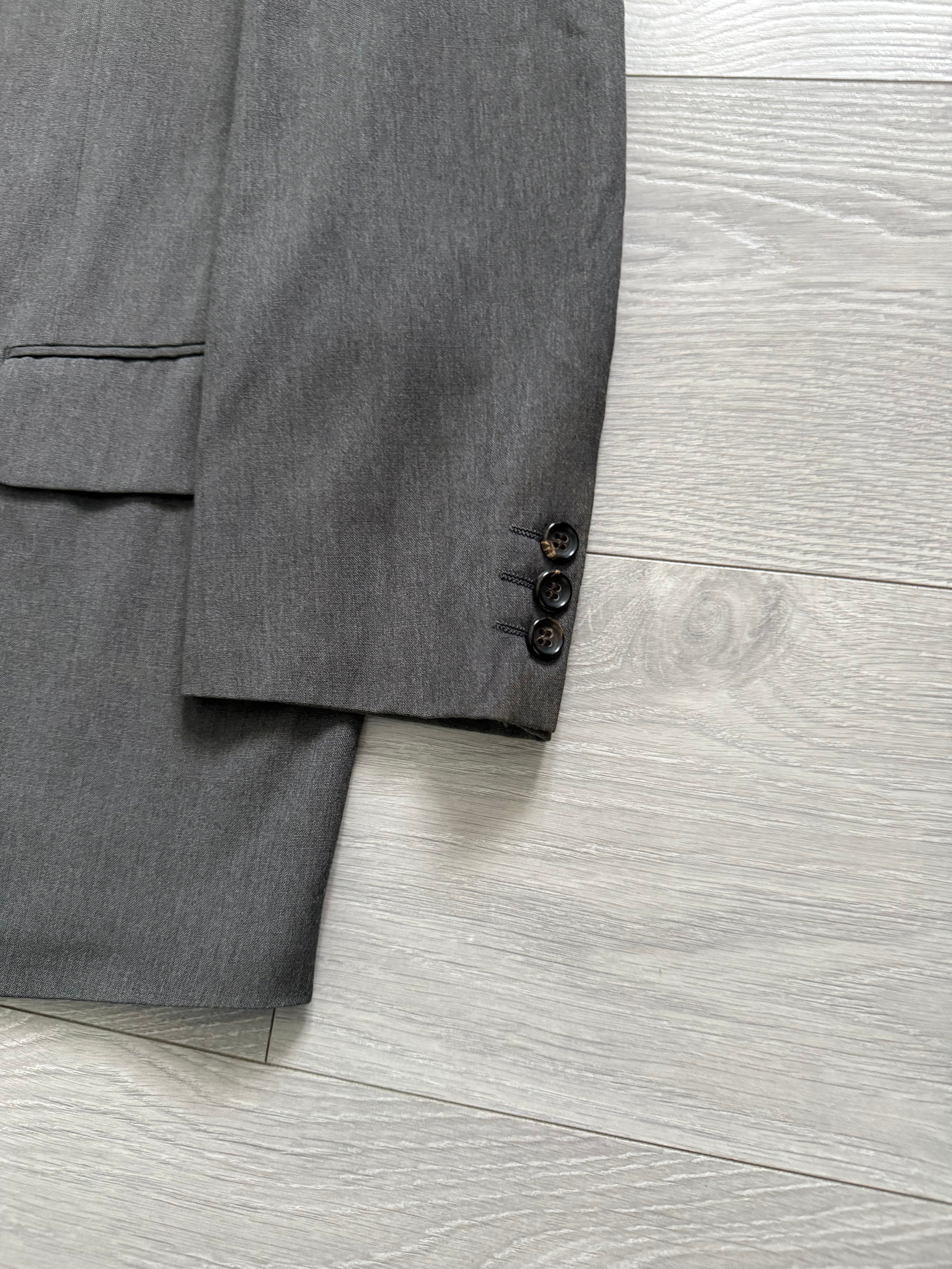 Comme Des Garcons Homme 1989 Double Breasted Pleated Wool Grey Suit - Size S Jacket / 28" Waist