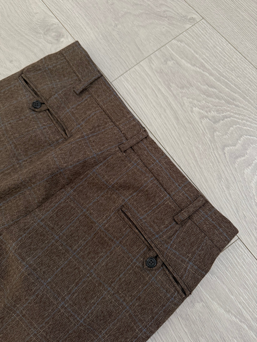 1970s Vintage Brown Wool Flared Pants - Size 31" Waist