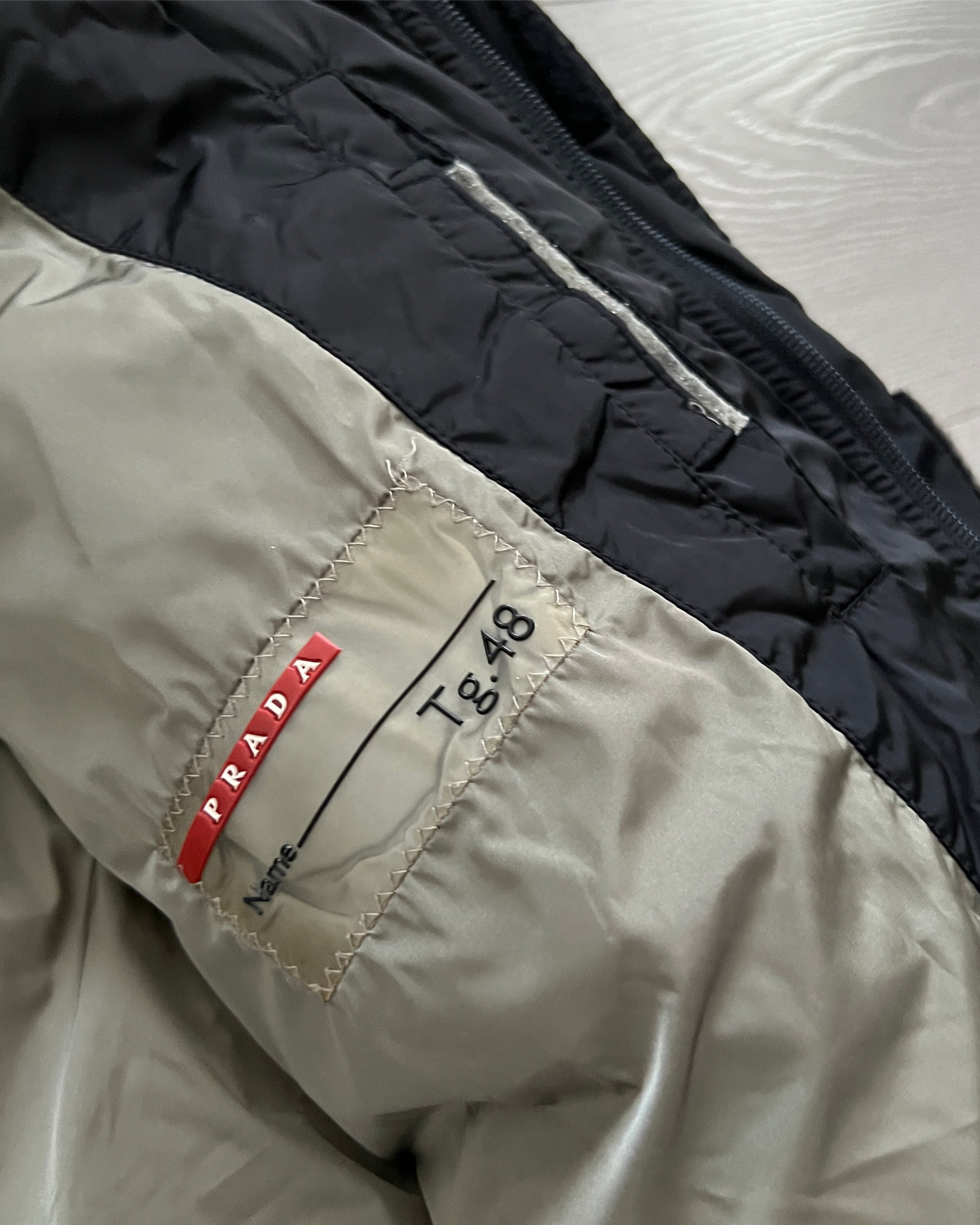 Prada Sport Early 2000s Nylon Toggled Down Puffer Jacket - Size M 
