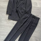 Emporio Armani 1980s Double-Breasted Double-Pleat Suit - Size M Jacket / 32" Waist