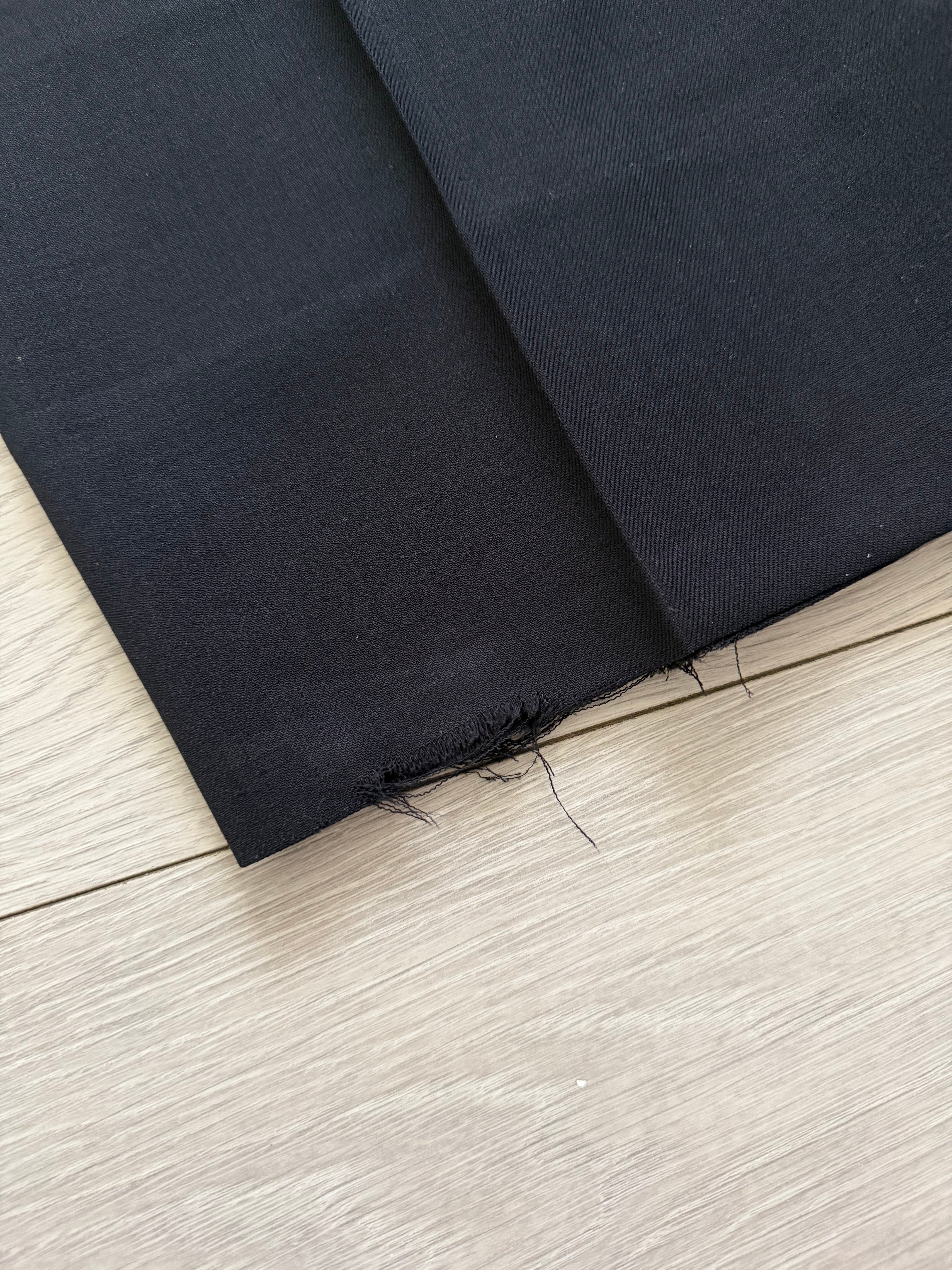 Giorgio Armani 1980s Peaked Lapel Double Breasted Wool Navy Suit - Size M Jacket / 30" Waist