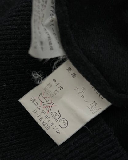 Comme Des Garcons Homme 1990s Wool Polo - Size M