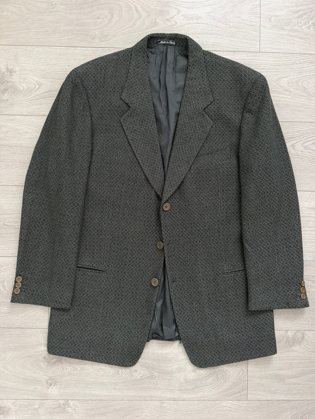 Giorgio Armani Mani 1980s 3B Textured Wool Sport Jacket Blazer - Size XXL