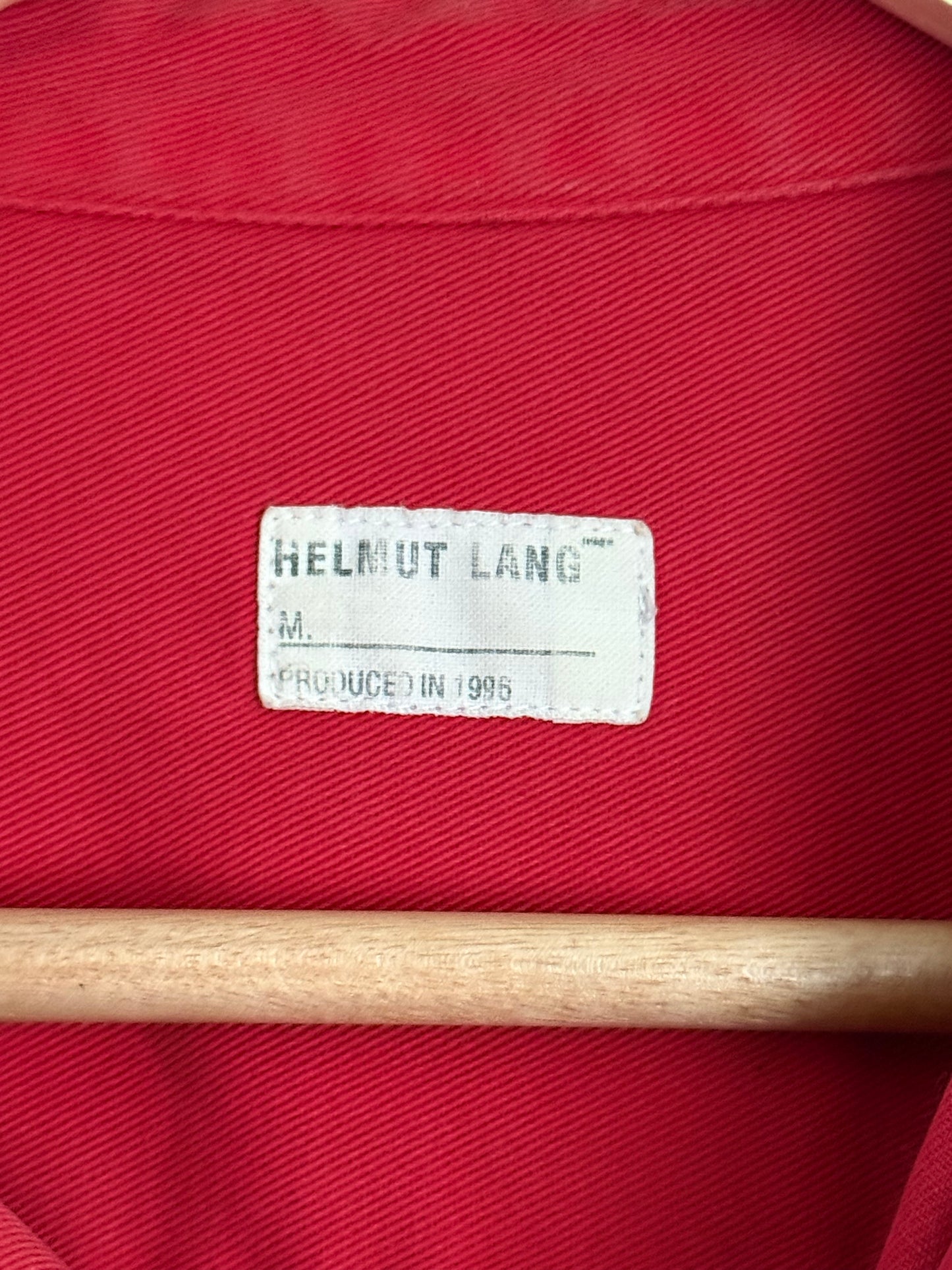 Helmut Lang 1996 Red Military Shirt by GTR Group - Size M