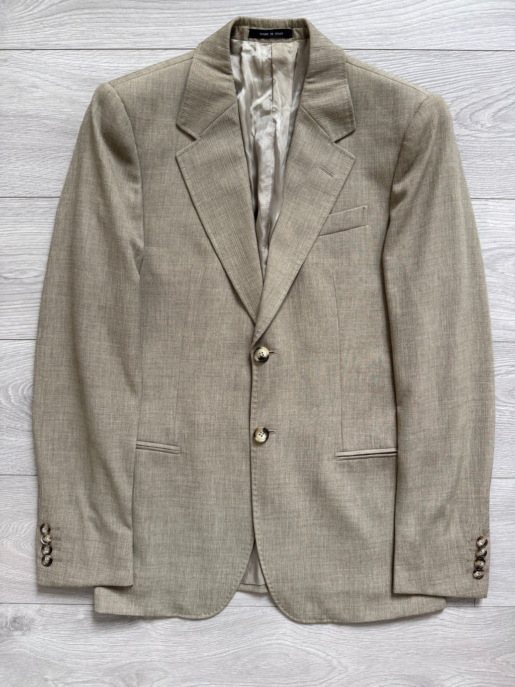 Emporio Armani 2005 2B Textured Wool Silk Sport Jacket Blazer - Size S