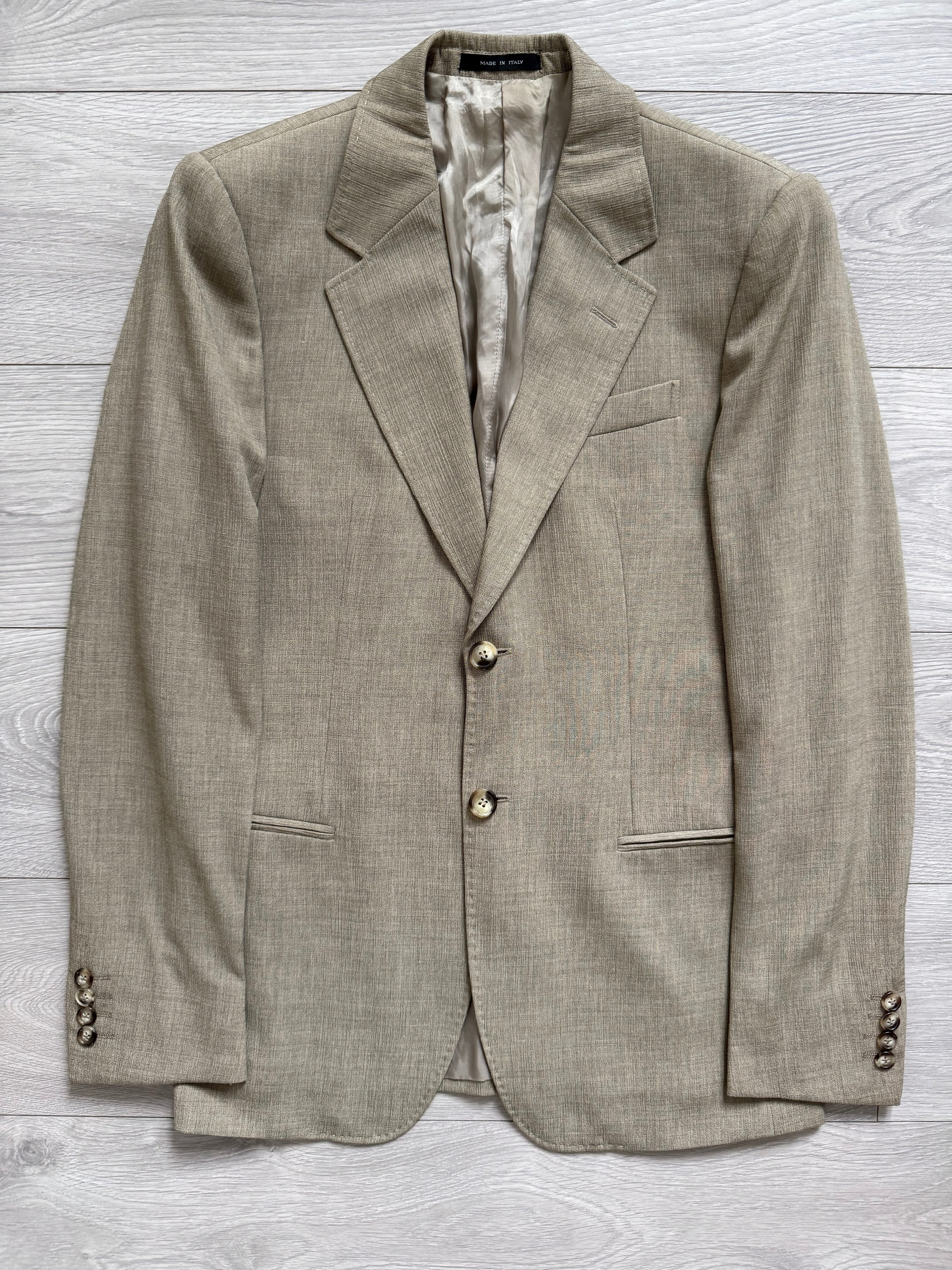 Emporio Armani 2005 2B Textured Wool Silk Sport Jacket Blazer - Size S