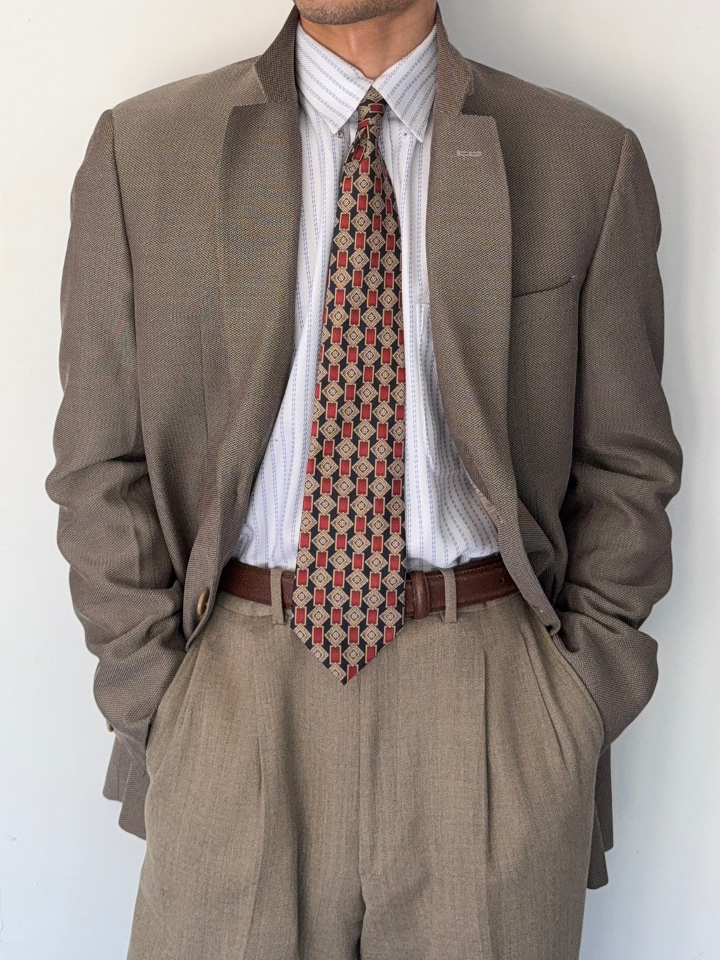 Armani 1990s 2B Textured Sports Jacket Blazer - Size XL
