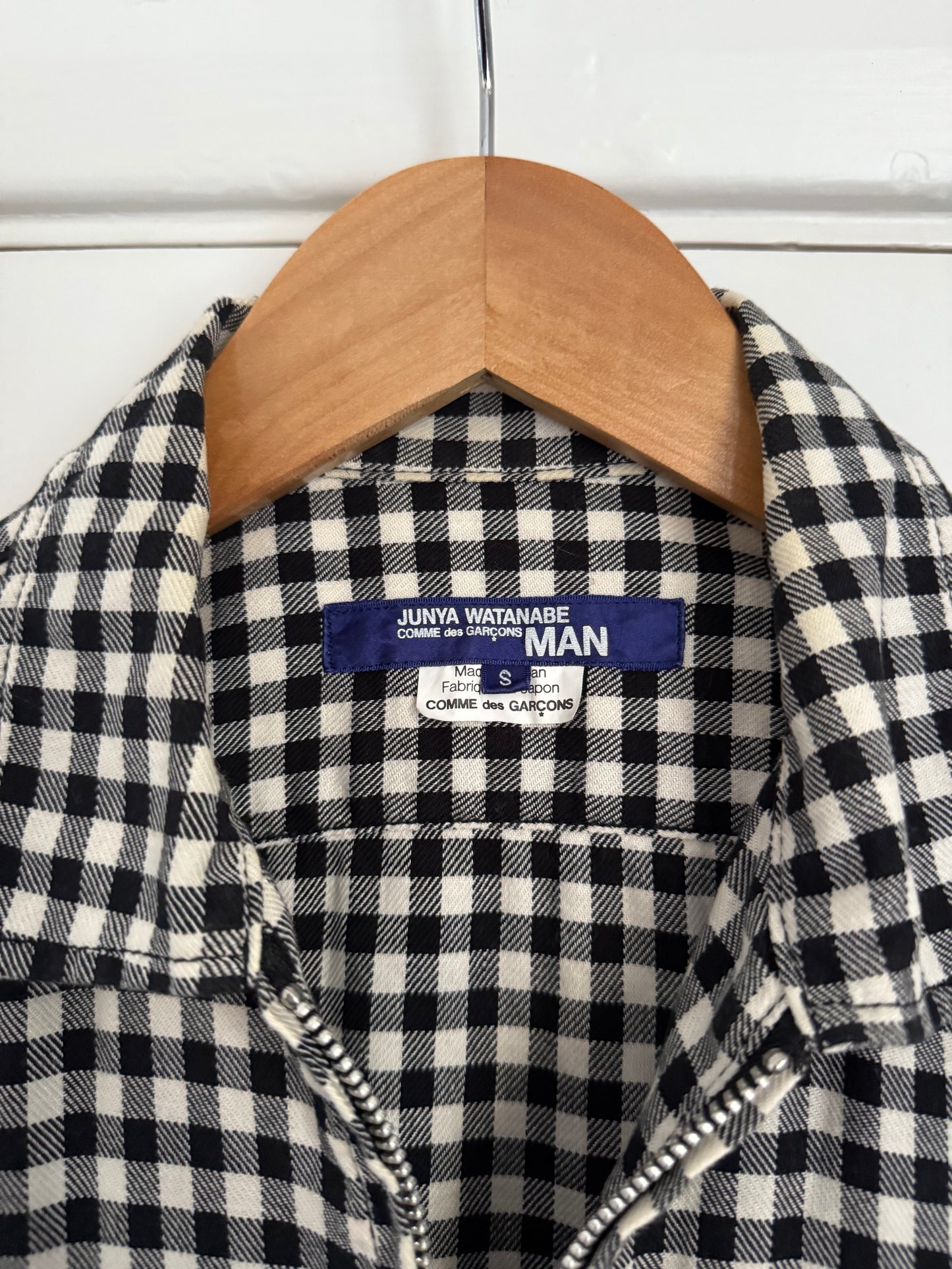 Junya Watanabe SS2008 Western Check Zip-Front Shirt - Size S