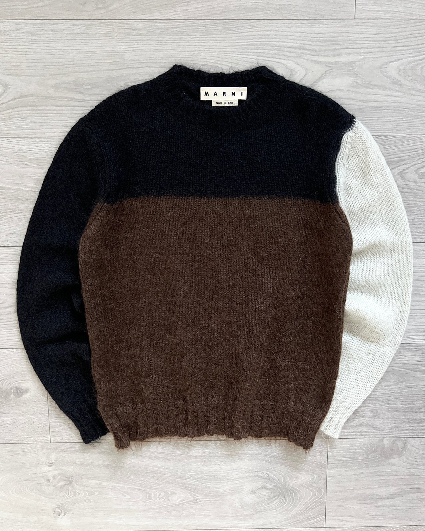 Marni Mohair Colour-Block Sweater - Size S