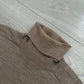 Maison Martin Margiela FW1999 Wool Leather Elbow Patch Turtleneck Knit Sweater - Size M