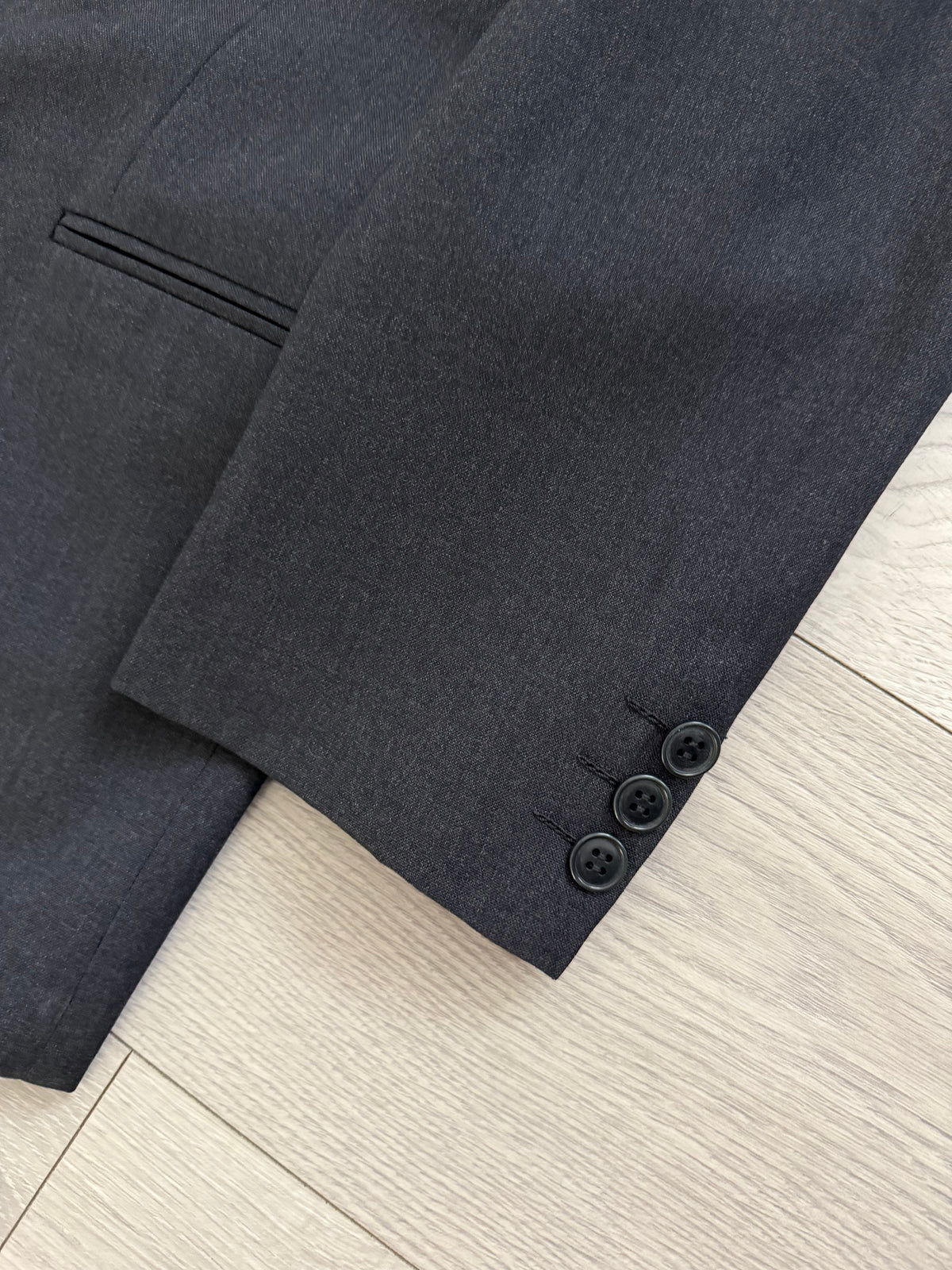 Emporio Armani 1980s Peaked Lapel Double Breasted Wool Sport Jacket Blazer - Size XS