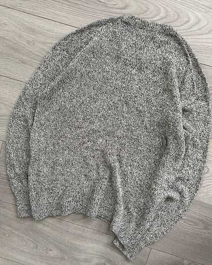 Comme Des Garcons Homme 1992 Linen-Silk Marled Knit Sweater - Size S