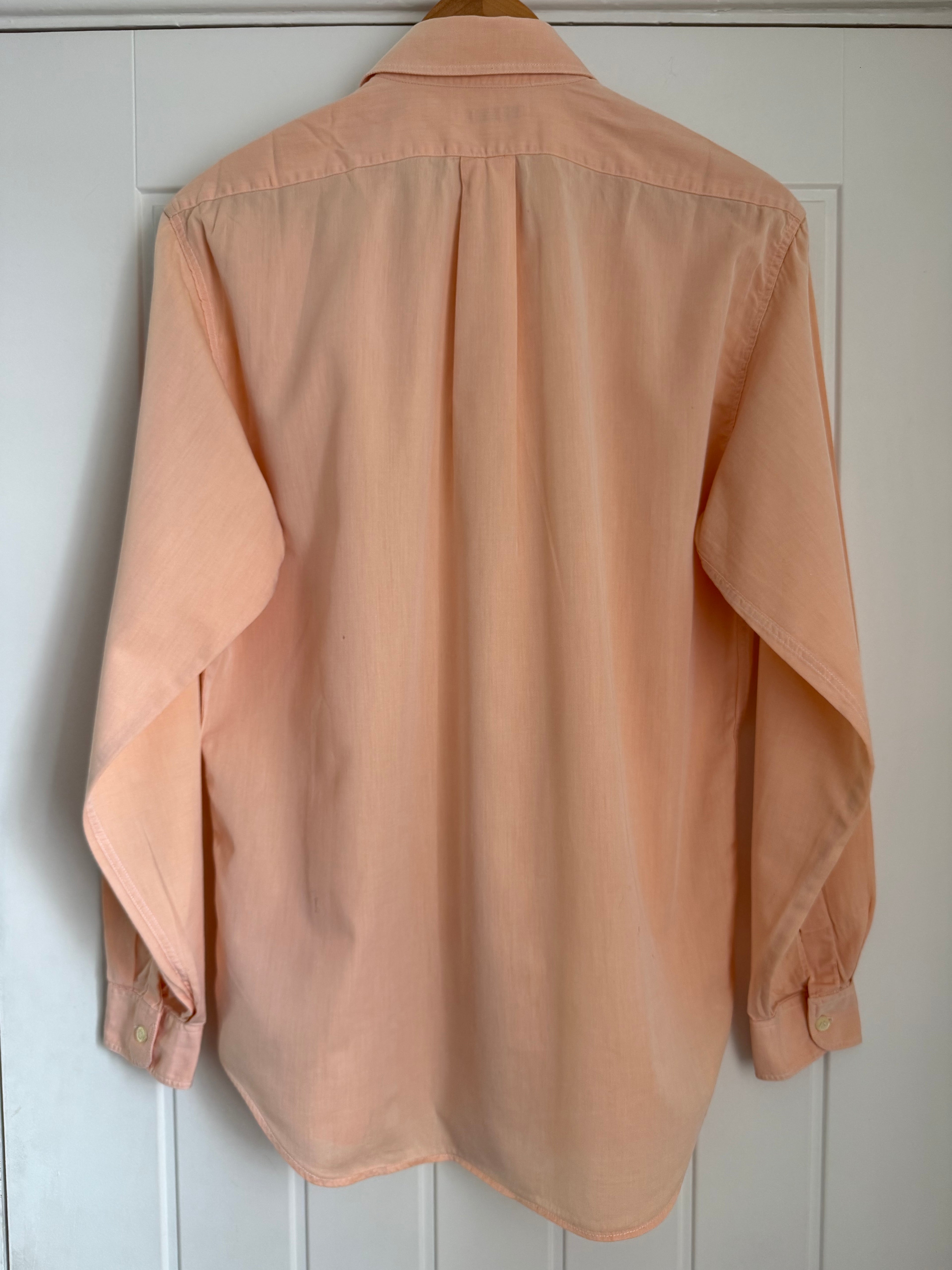 Emporio Armani 1990s Salmon Peach Shirt - Size M