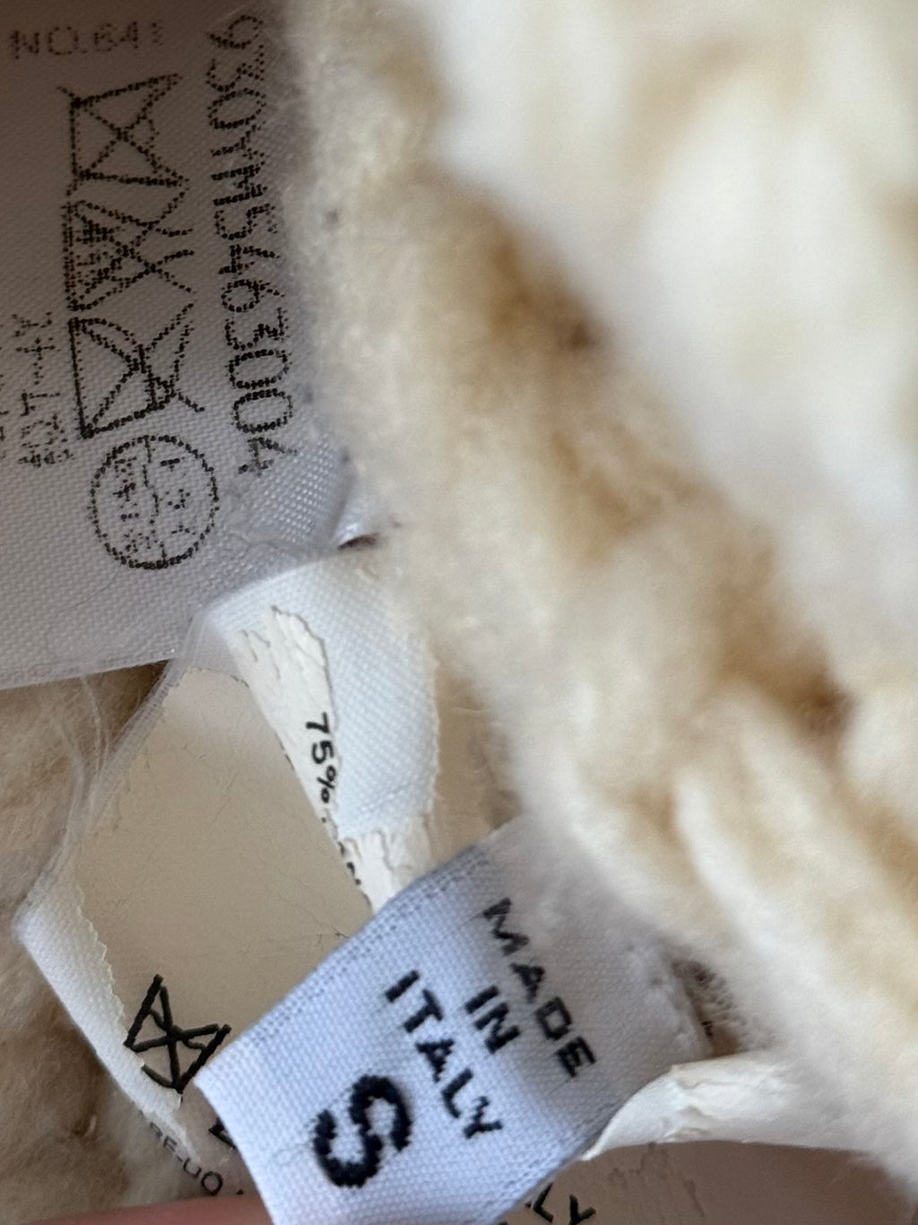 Martin Margiela FW2004 Oversized Neck Chunky Knit Sweater - Size S