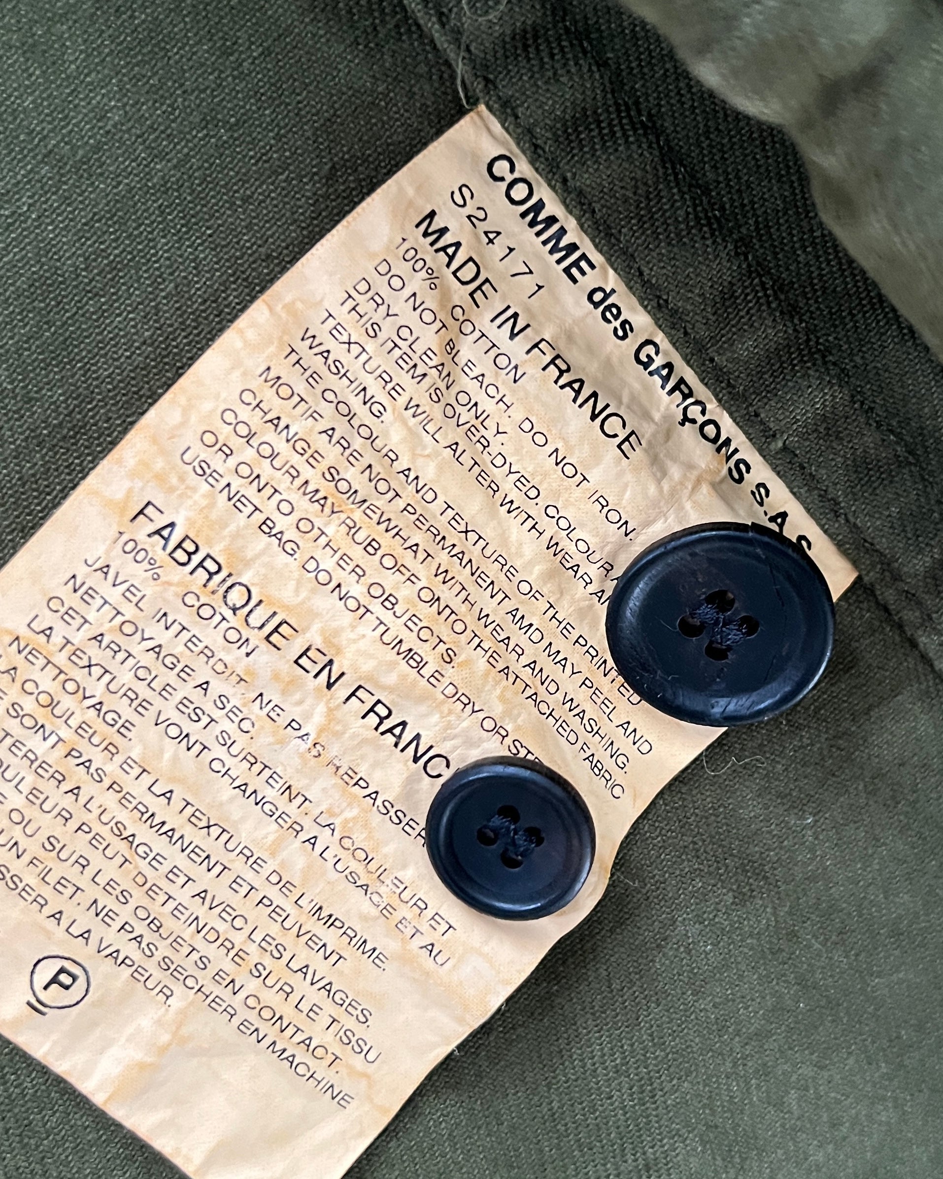 Comme Des Garcons Shirt 00s Printed Blazer Jacket - Size XS