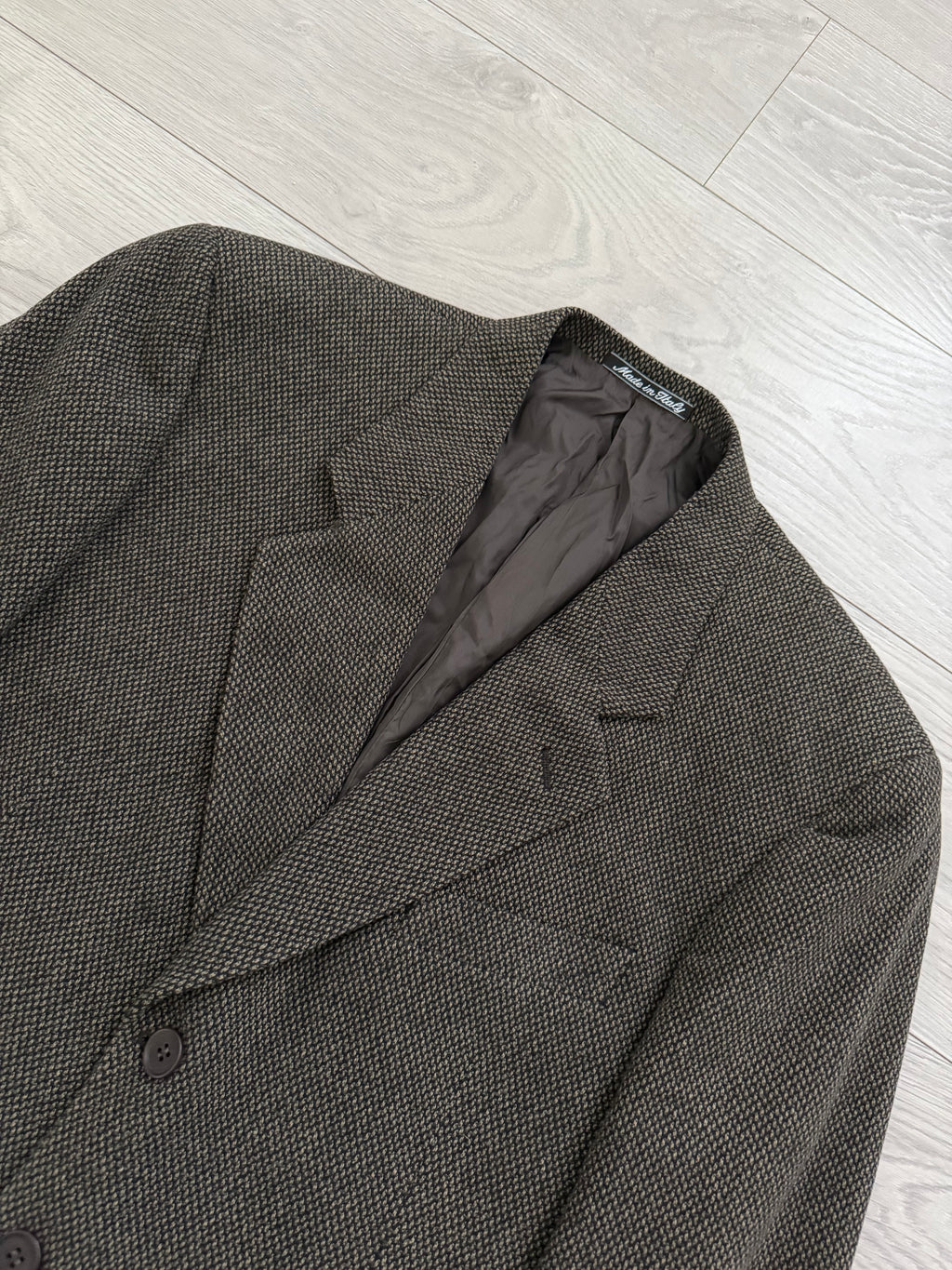 Giorgio Armani 1980s 3B Textured Wool Sport Jacket Blazer  - Size XL