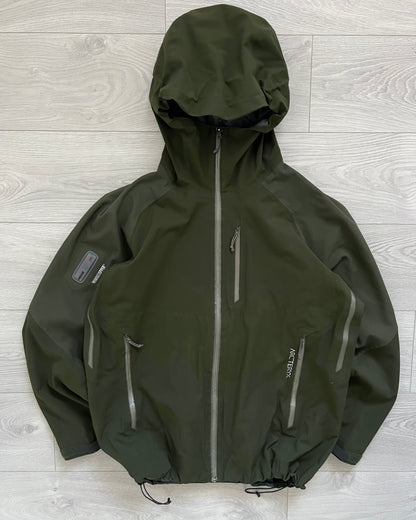 Arcteryx 00s Green Stingray Gore-Windstopper Waterproof Technical Jacket - Size L