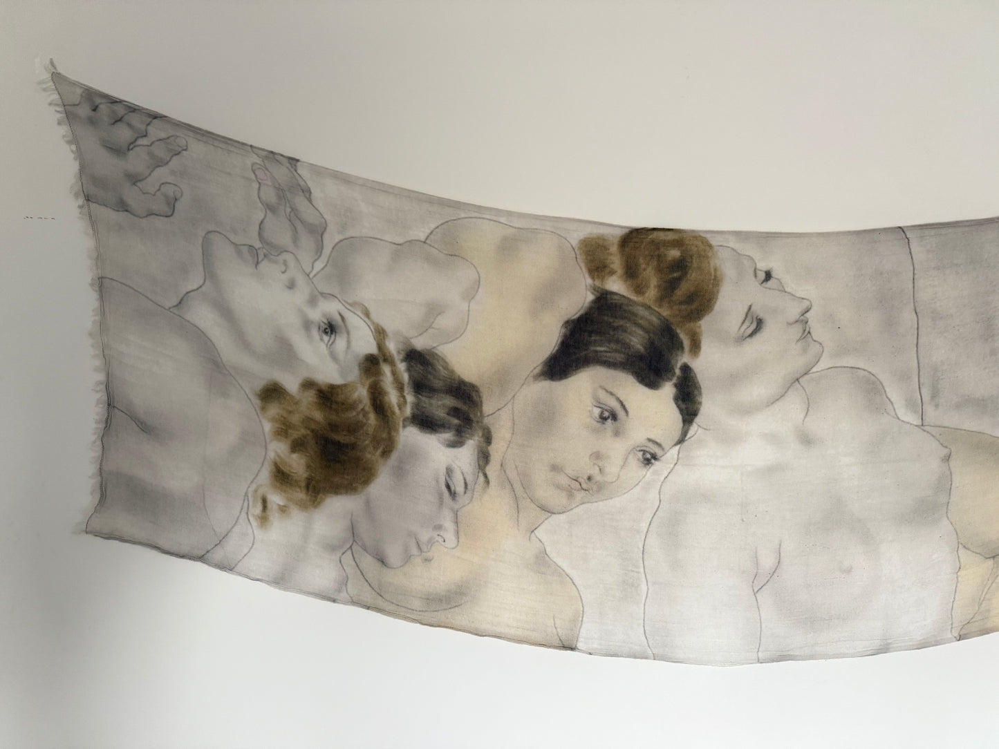 Jil Sander by Raf Simons 00s Vintage Linen Scarf