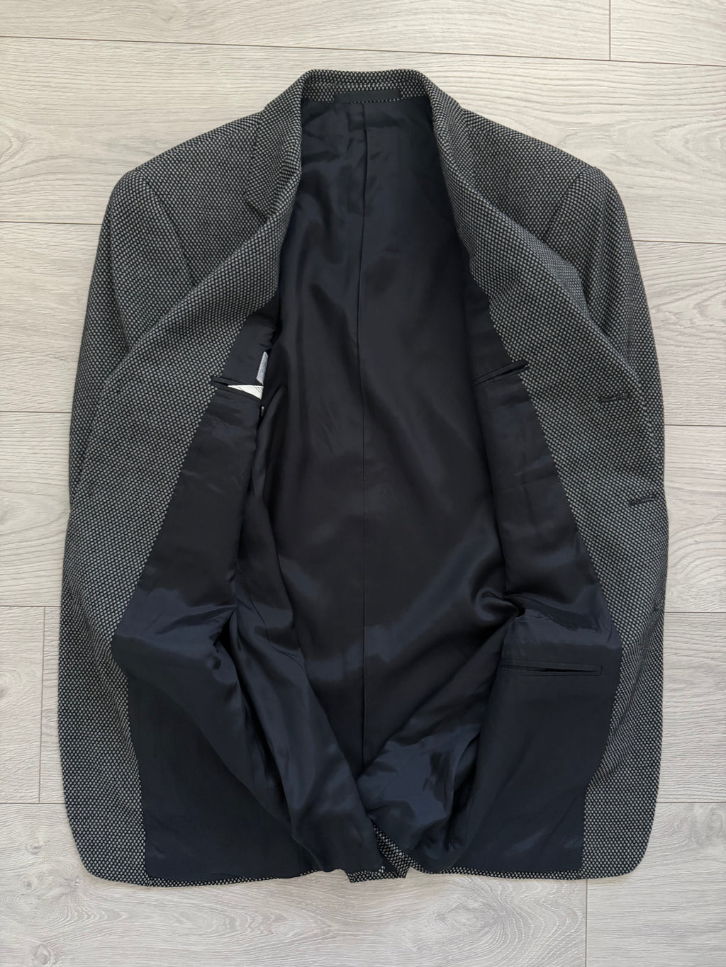 Armani 1990s 3B Textured Pleated Wool Suit  - Size M Jacket / 32" Waist