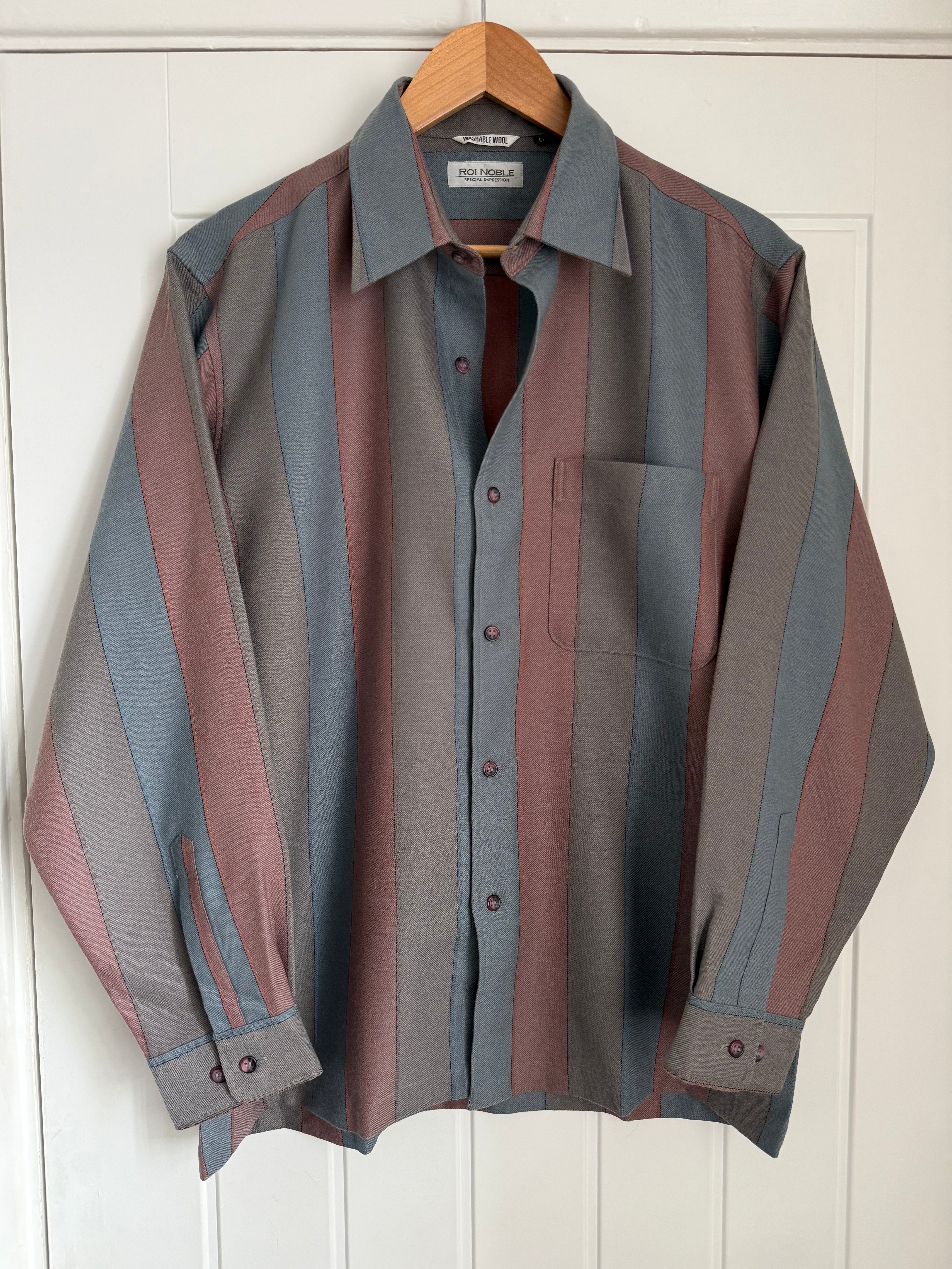 Roi Noble 1980s Wool Shirt - Size M