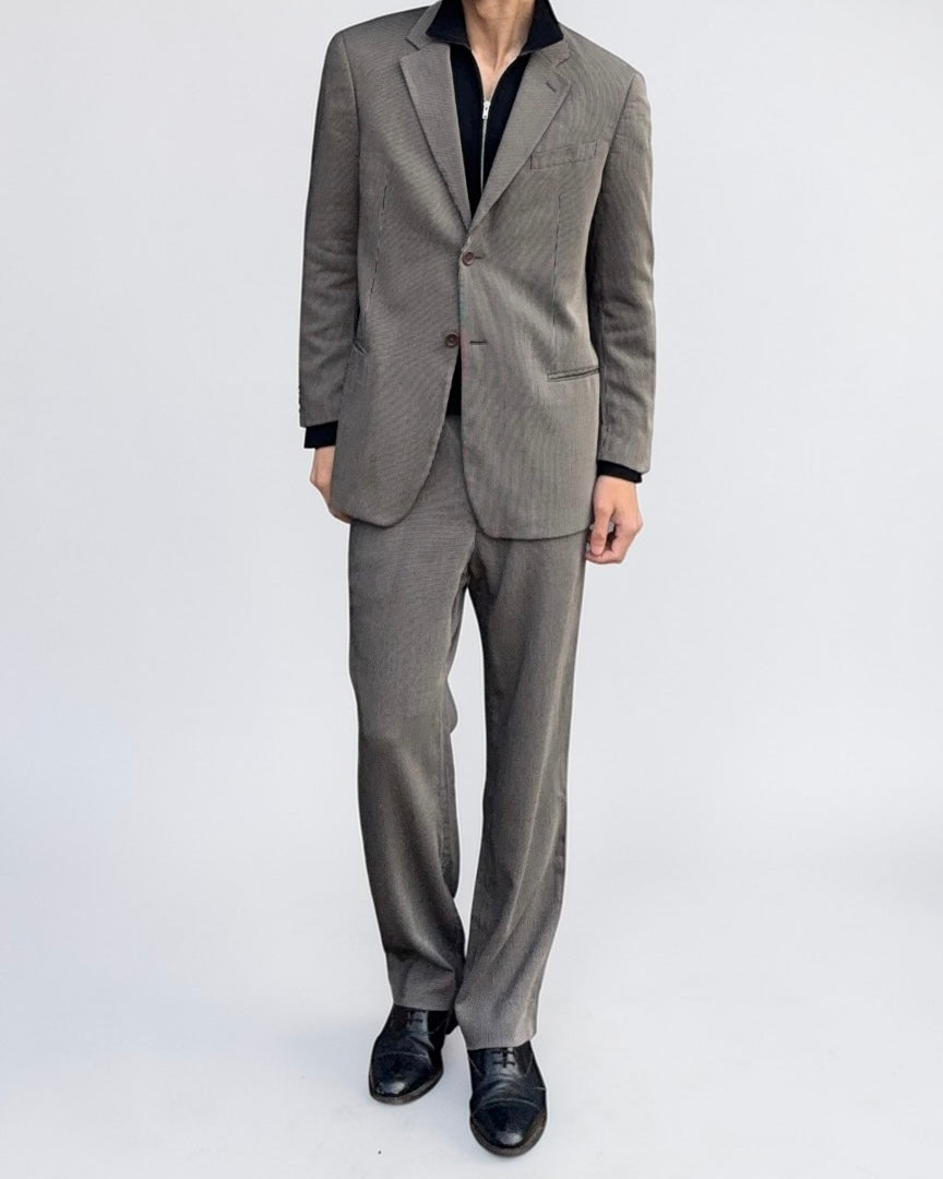 Armani 2000s Draped 2B Wool Blend Suit  - Size M Jacket / 32" Waist