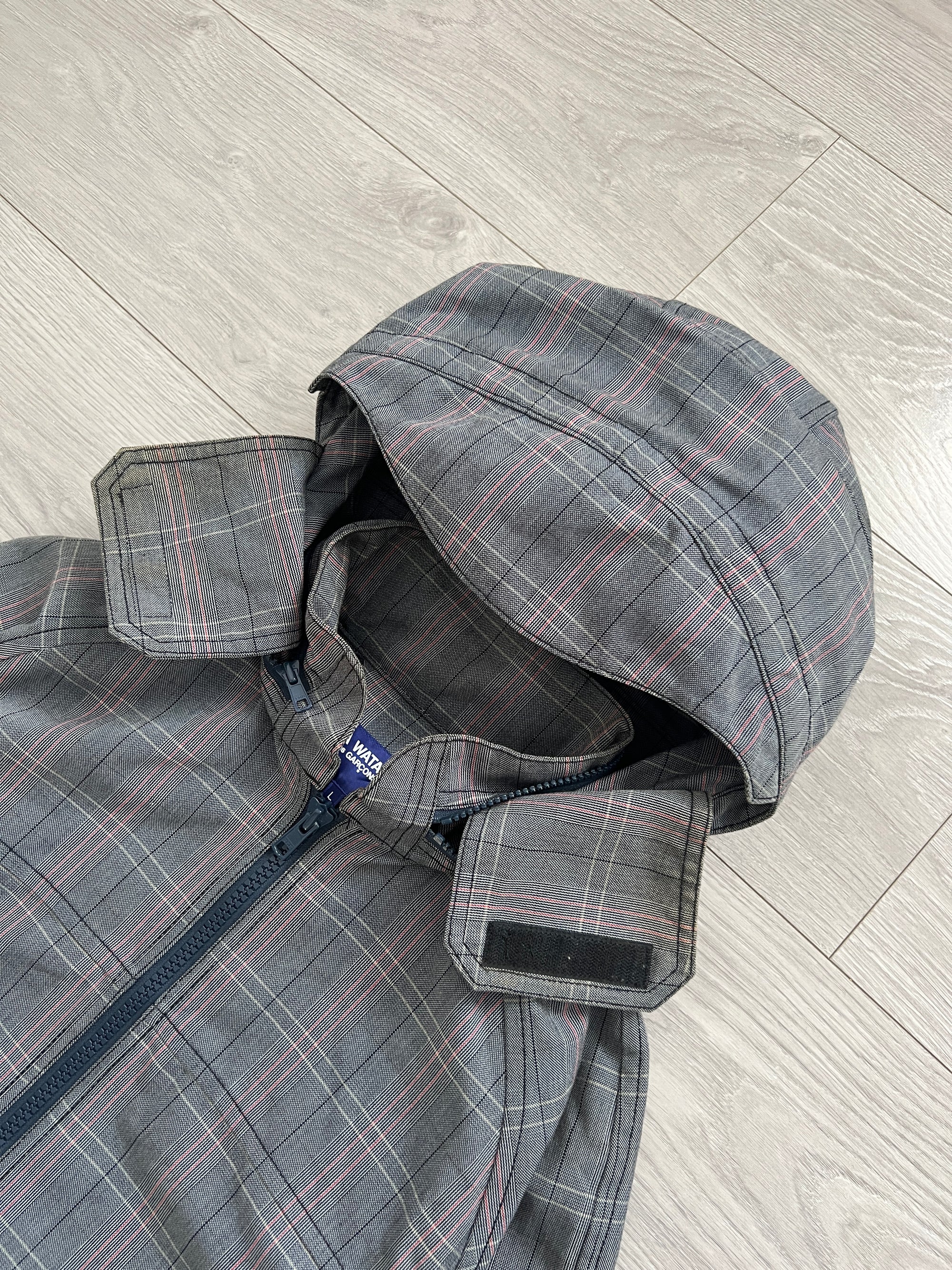 Junya Watanabe AD2004 Technical Cargo Pocket Check Jacket - Size M