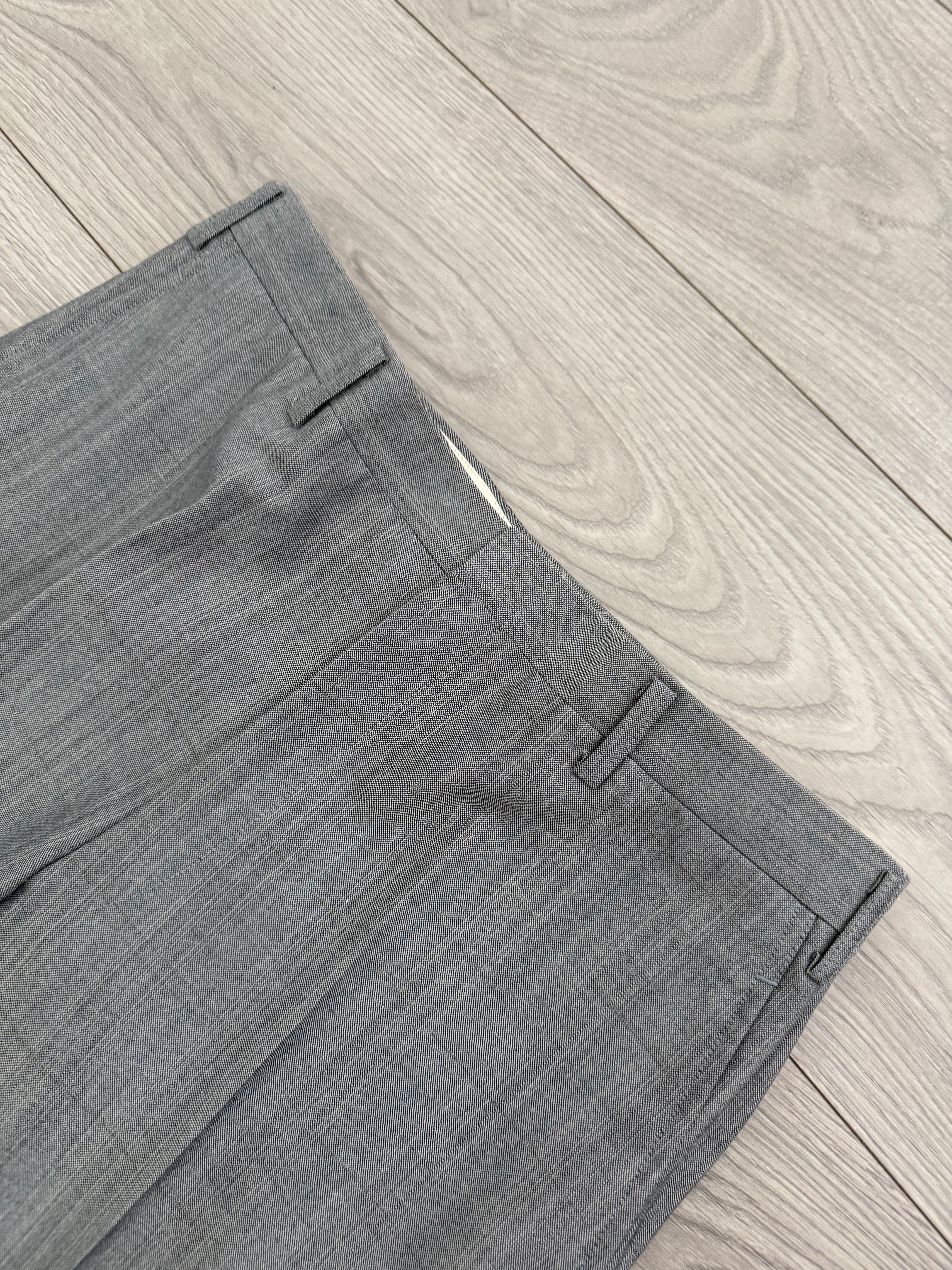 Burberry 1990s 2B Wool Check Grey Suit - Size S Jacket / 32" Waist
