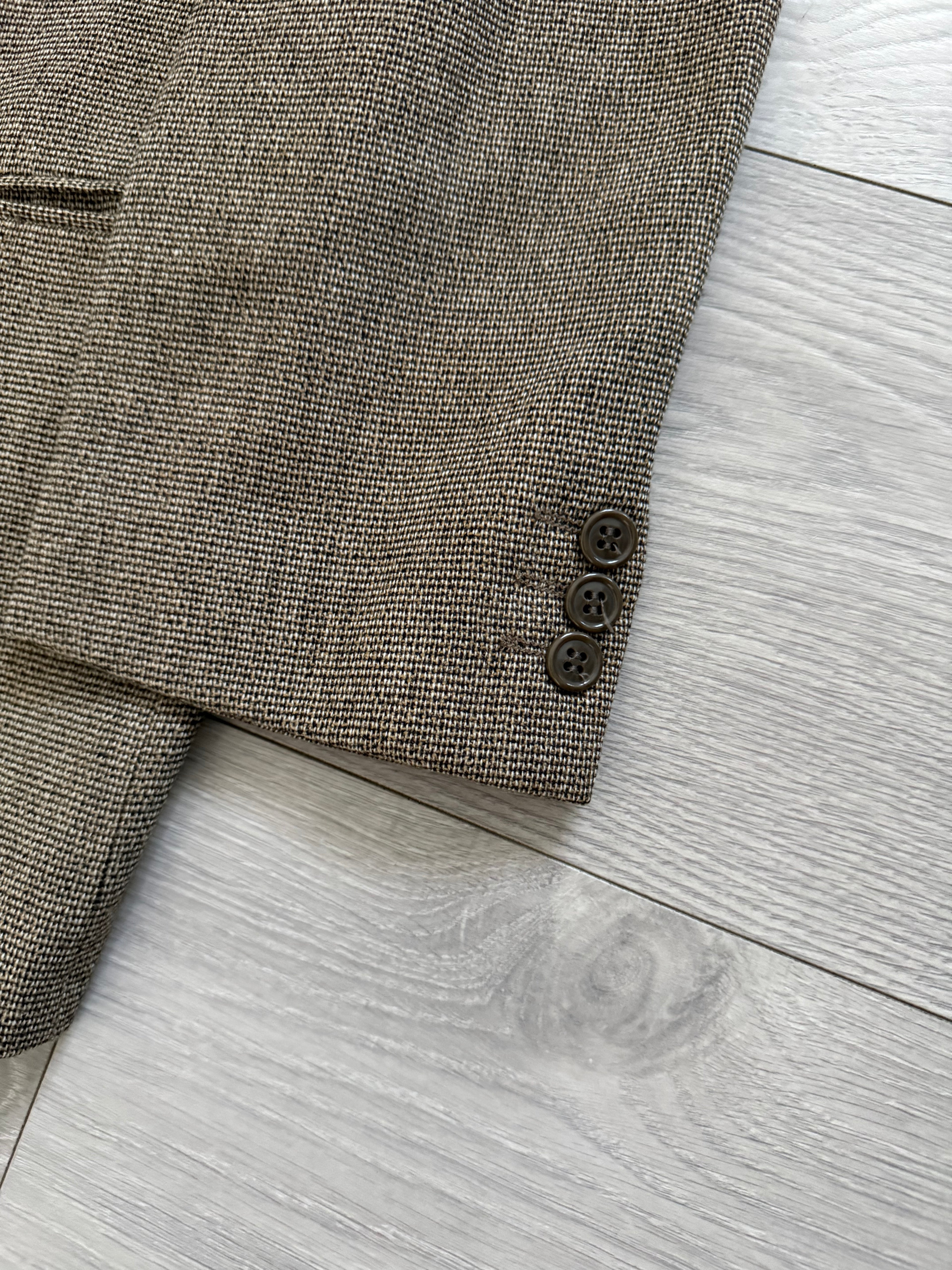 Giorgio Armani 1980s 2B Textured Wool Sports Blazer Jacket - Size L