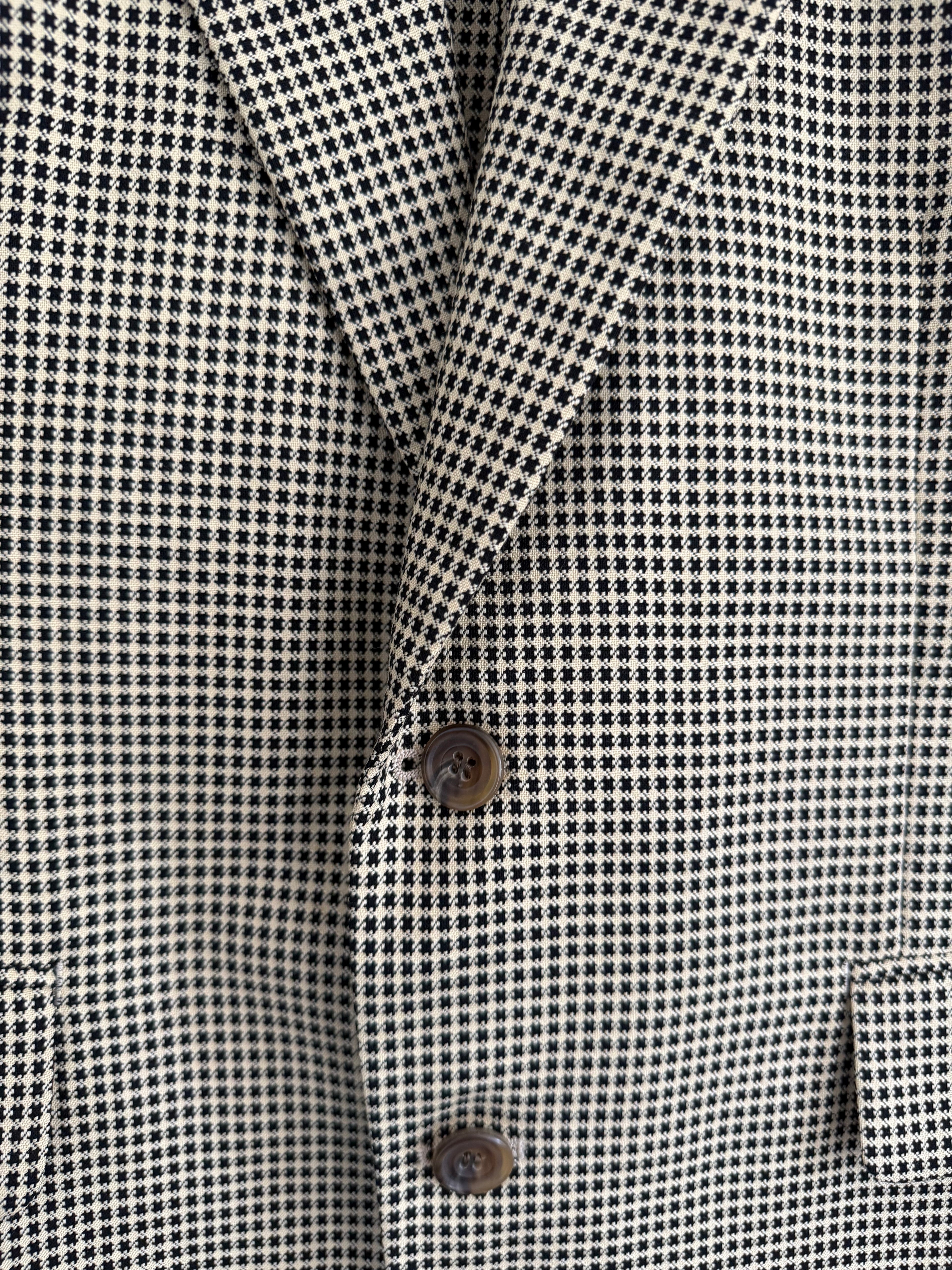 Dior 1980s 2B Unlined Textured Wool Sports Blazer Jacket - Size S