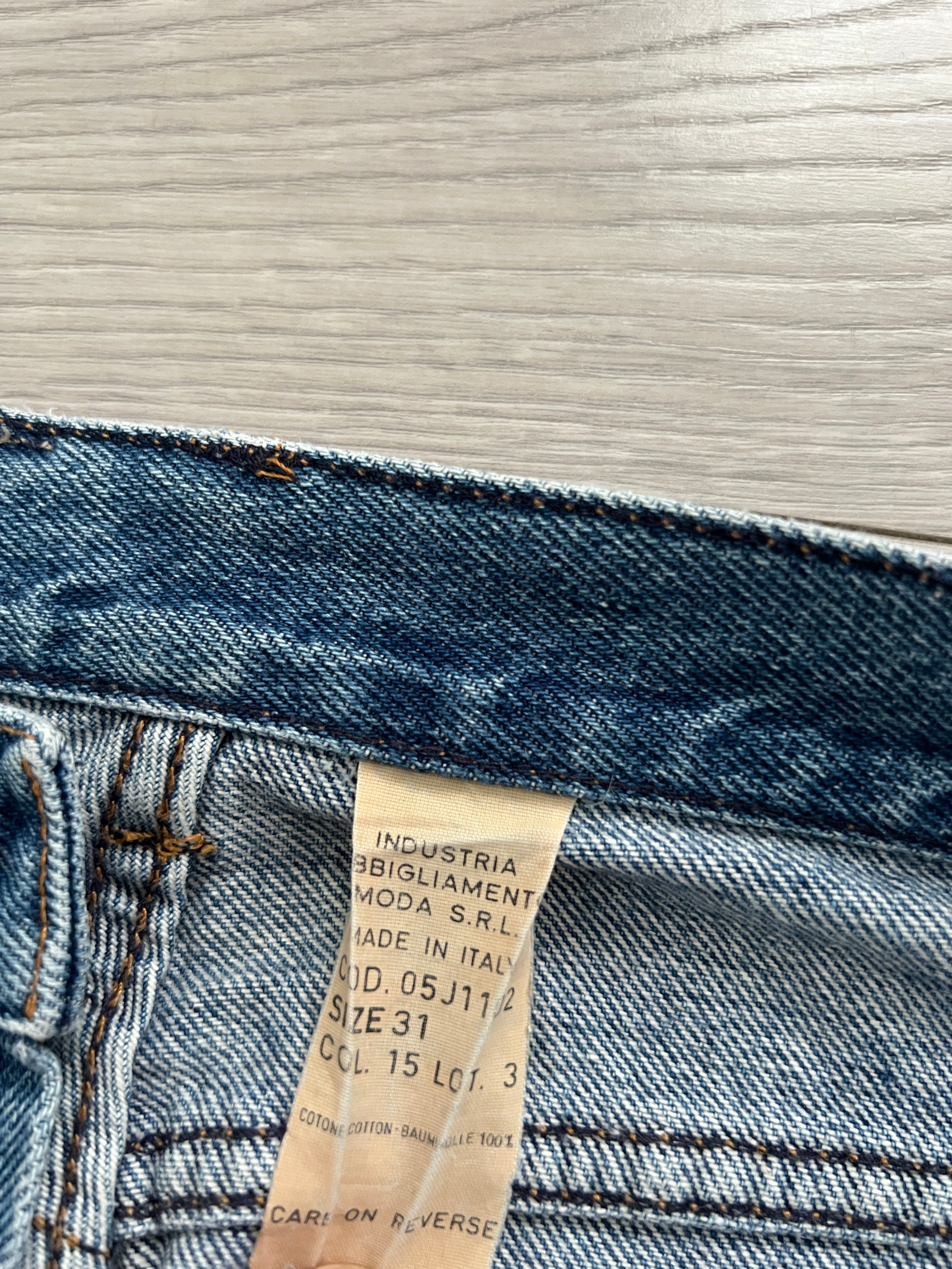 Armani Jeans 1990s Metal Logo Denim Jeans - Size 28