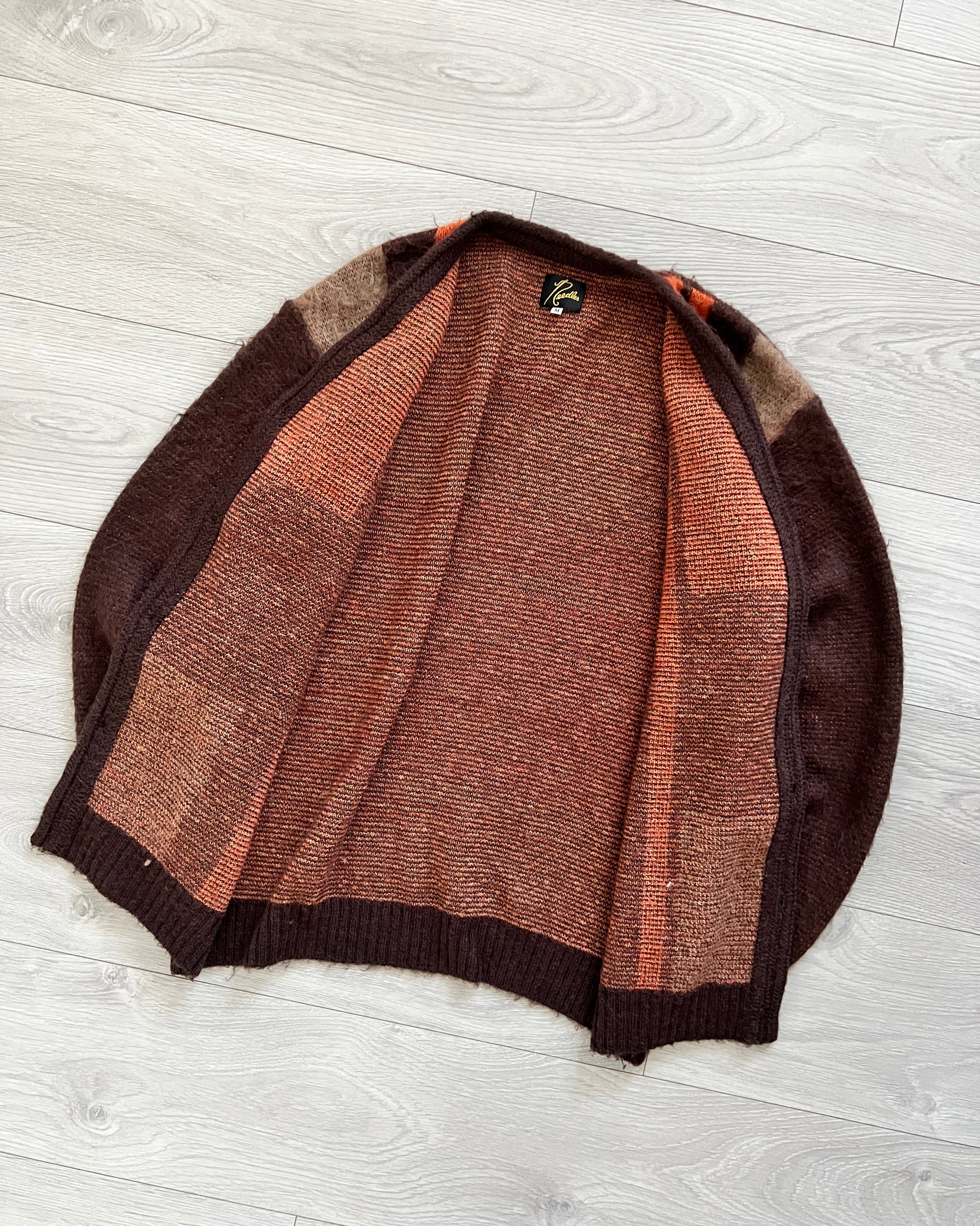 Needles Japan Patchwork Mohair Cardigan - Size M