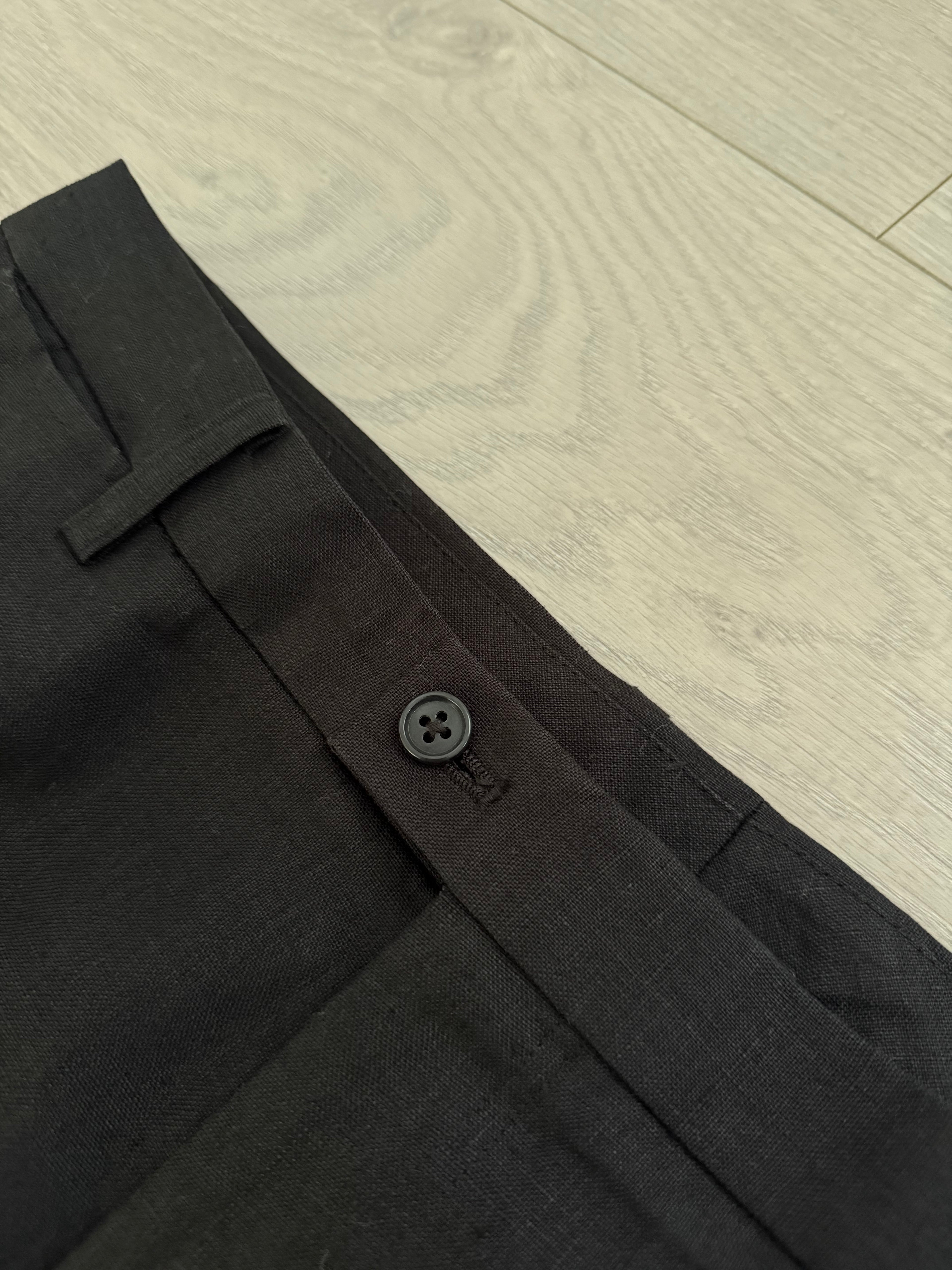 Allegri Armani 1990s Cotton Linen Pants - Size 33" Waist