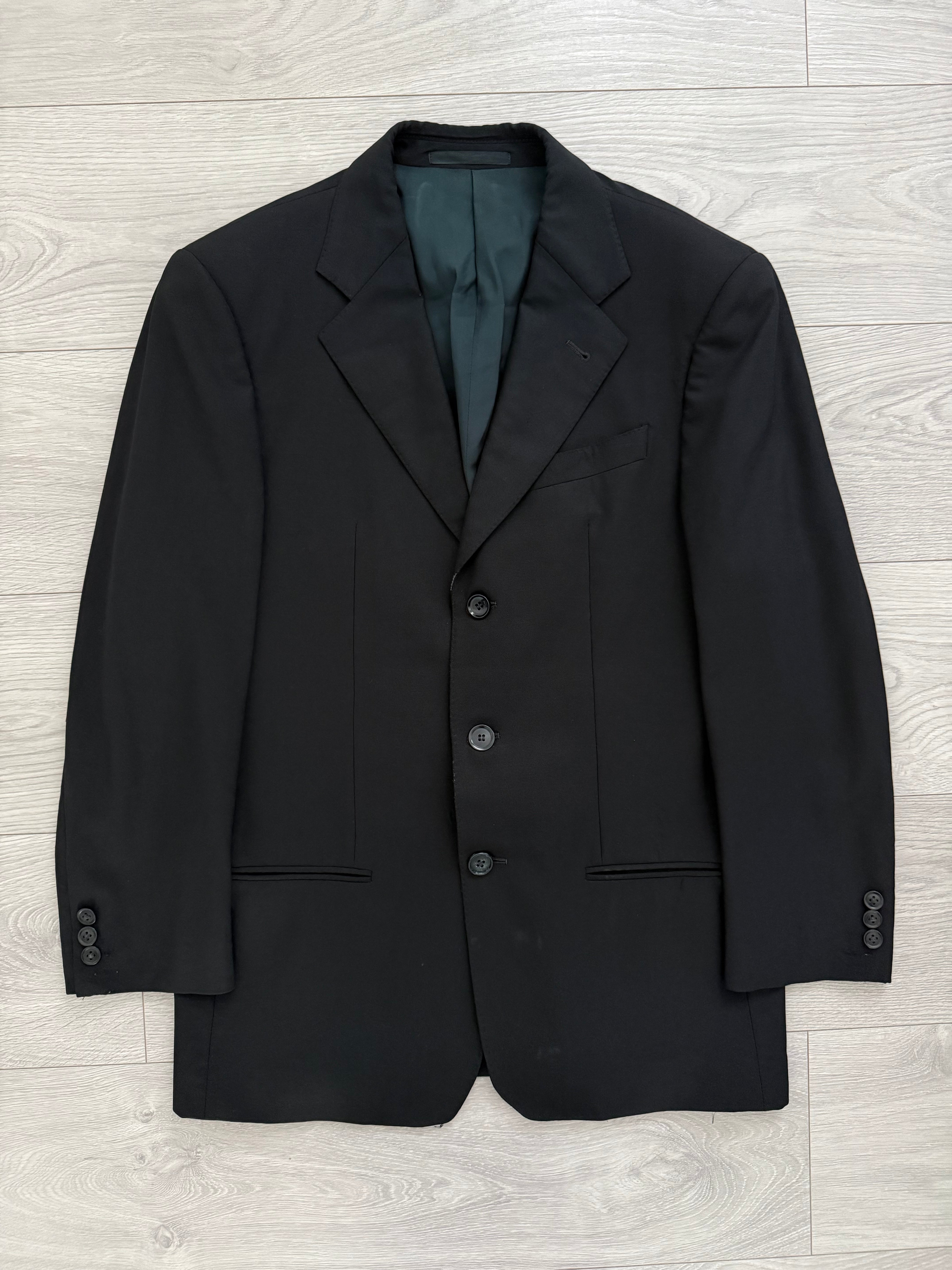 Armani 1990s Black Wool Sports Blazer Jacket - Size S – NDWC0 Shop