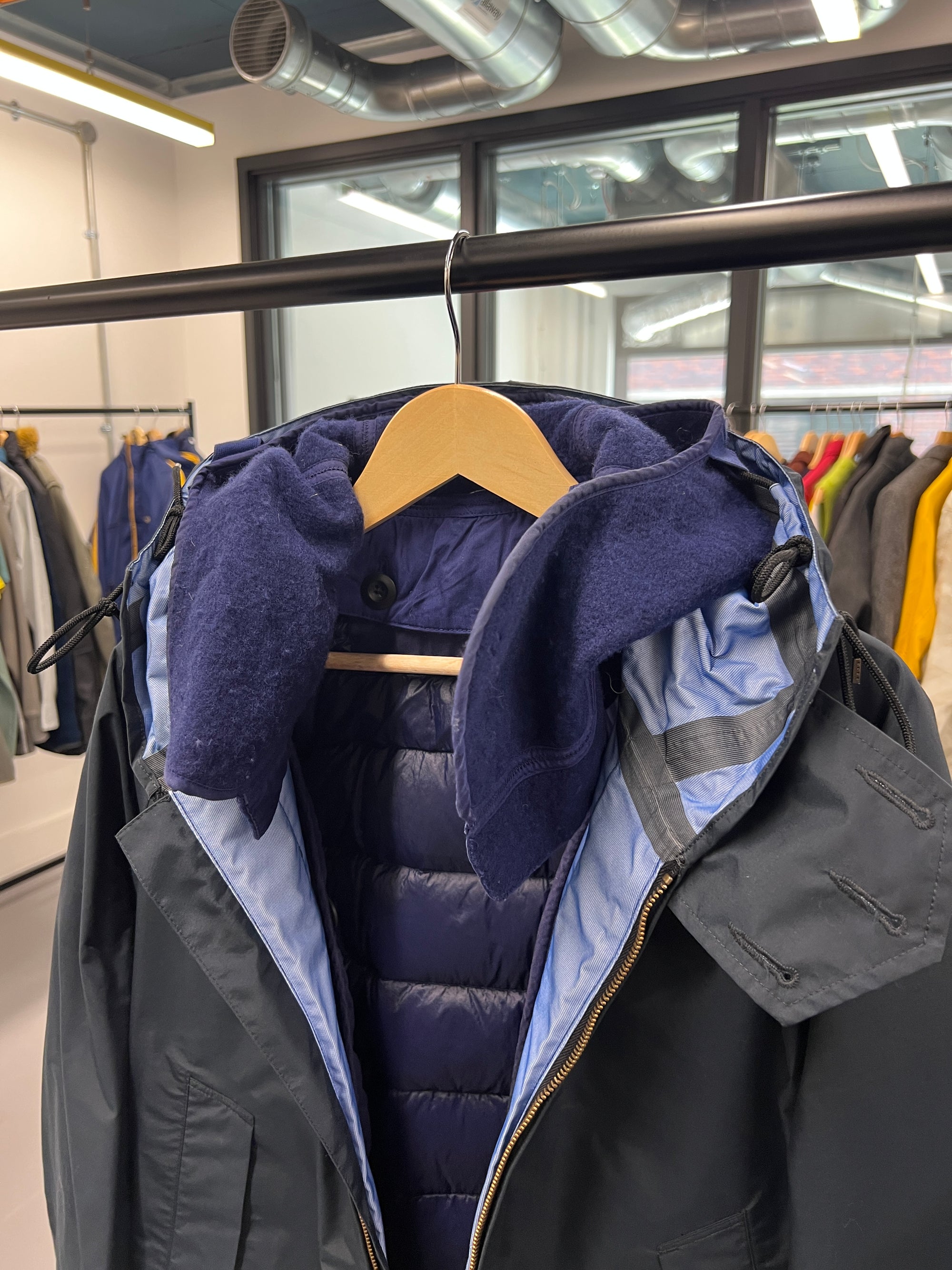 Ten C Garment Dyed Jacket & Down Liner - Size M