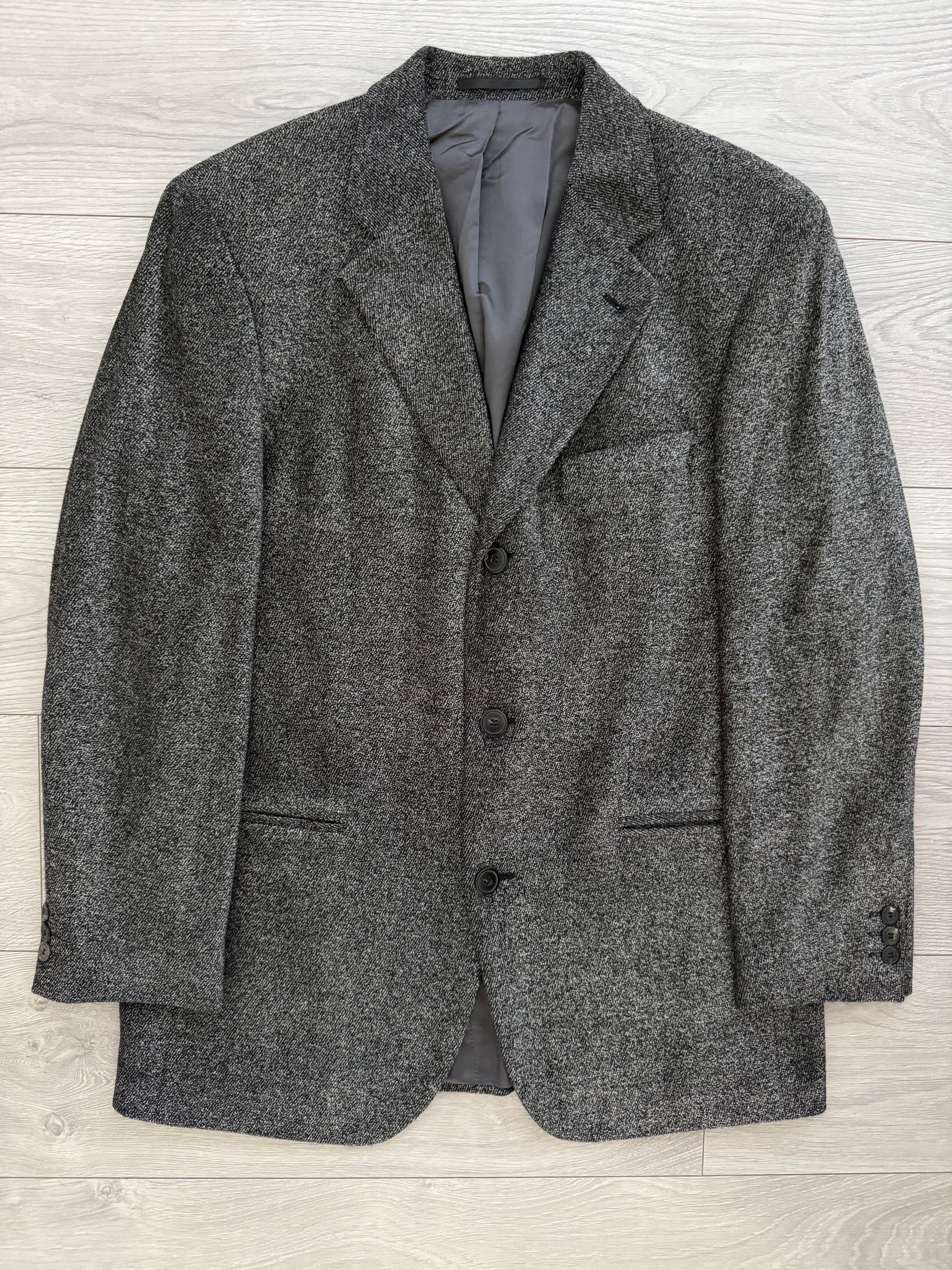 Hugo Boss 1980s 3B Melange Fabric Wool Blend Sport Jacket Blazer  - Size L