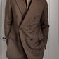 Prada FW2005 Runway Double-Breasted Mohair Wool Suit - Size L Jacket / 34" Waist