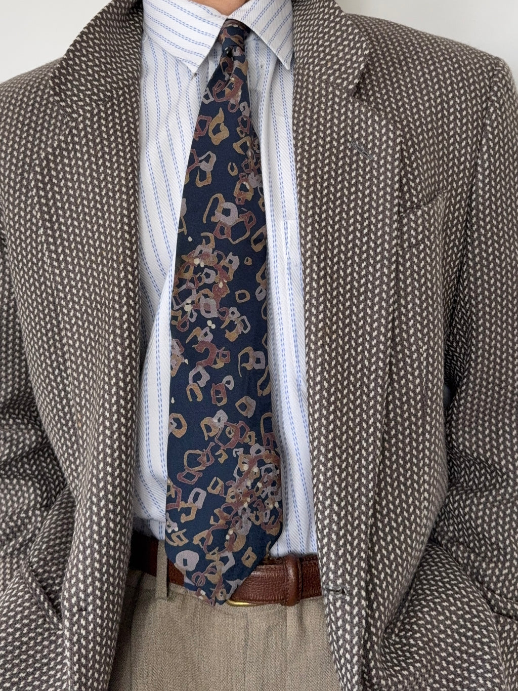 Issey Miyake 1990s Silk Tie