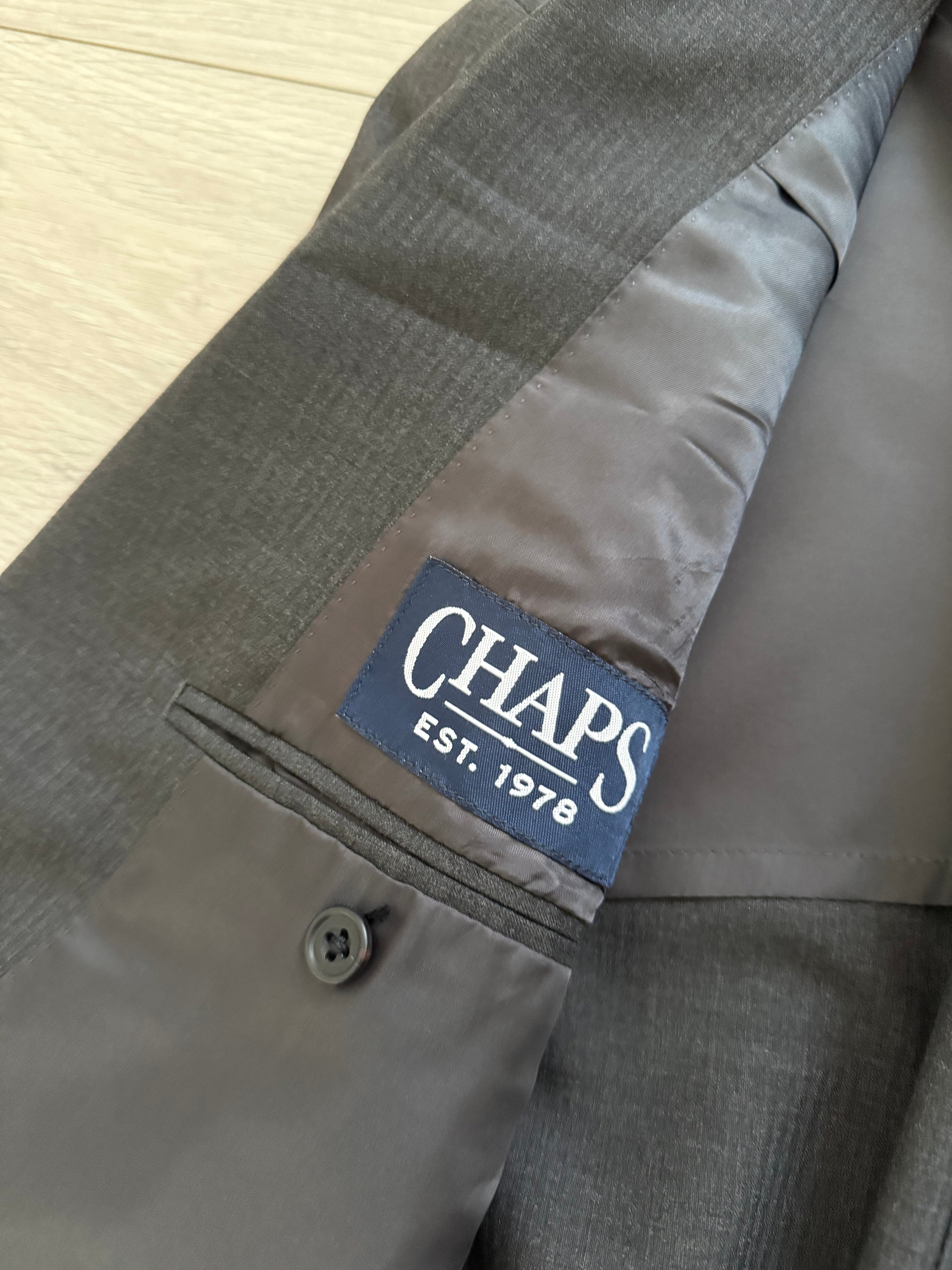 Ralph Lauren 1990s 2B Pleated Lightweight Wool Suit Grey - Size S Jacket / 32" Waist