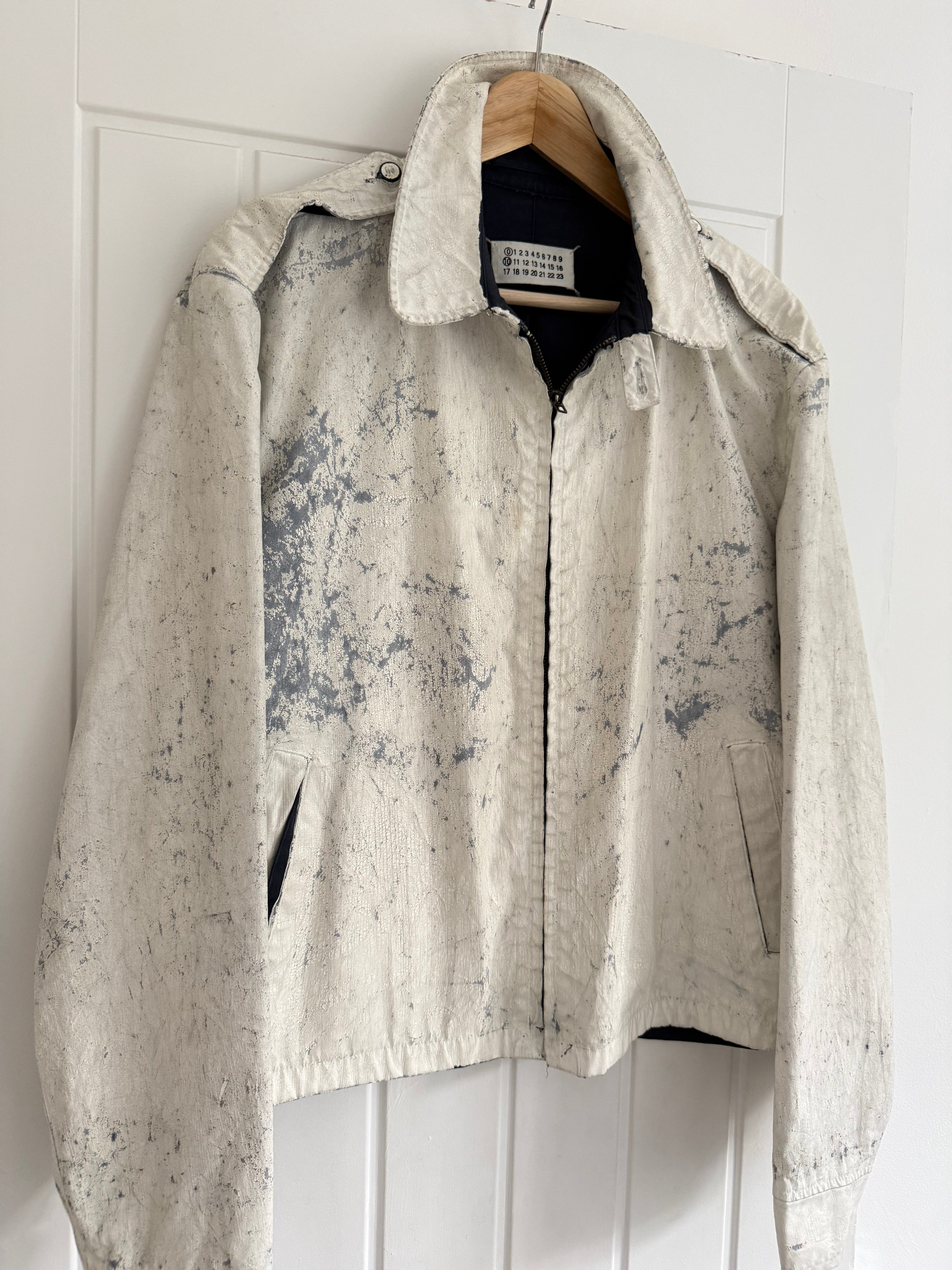 Maison Martin Margiela SS2004 Artisanal Line (0)(10) Painted Military Jacket - Size L