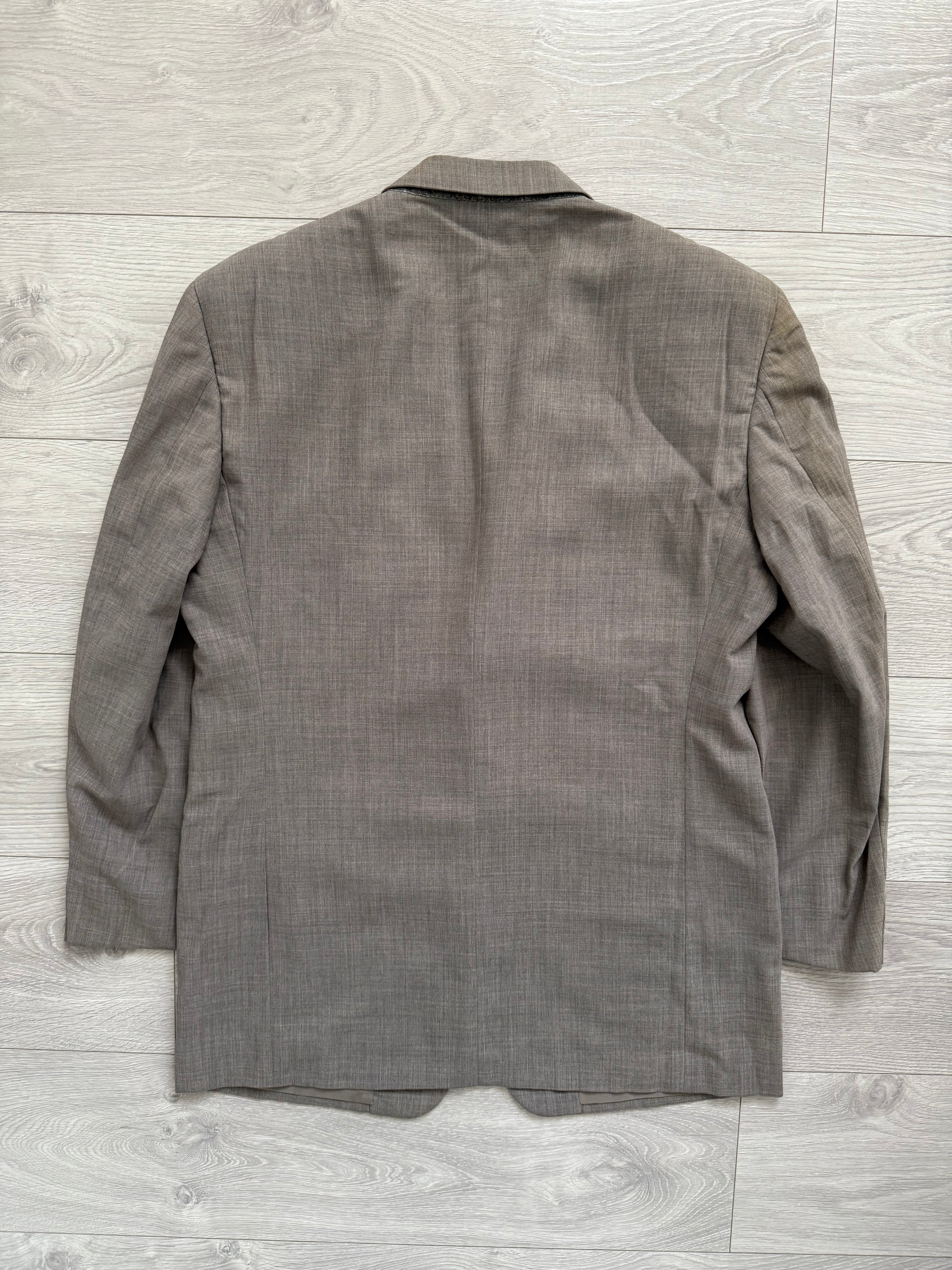 Giorgio Armani 1990s Pleated Wool Suit - Size L Jacket / 32" Waist