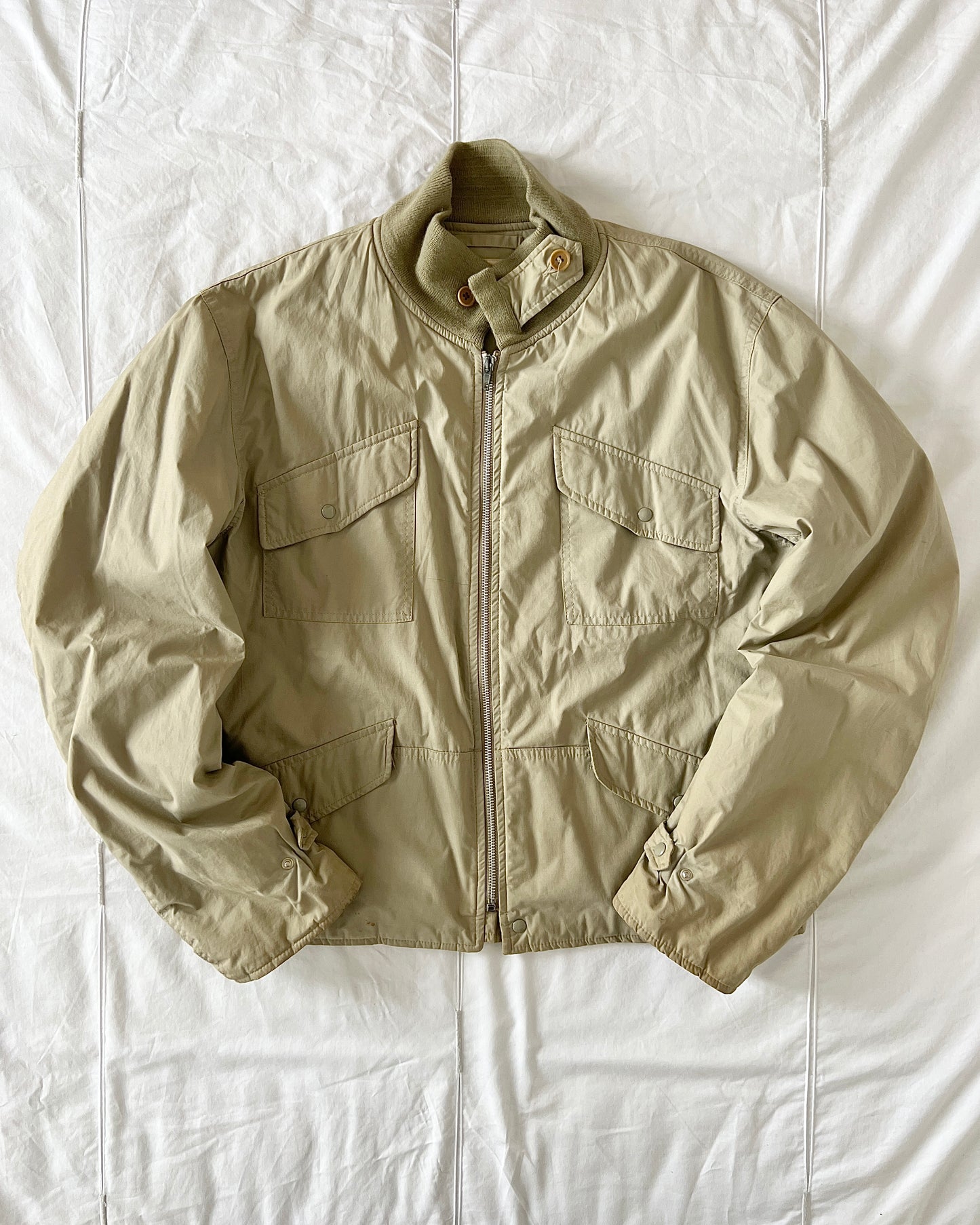 Helmut Lang 1998 High Neck Padded Bomber Jacket - Size M