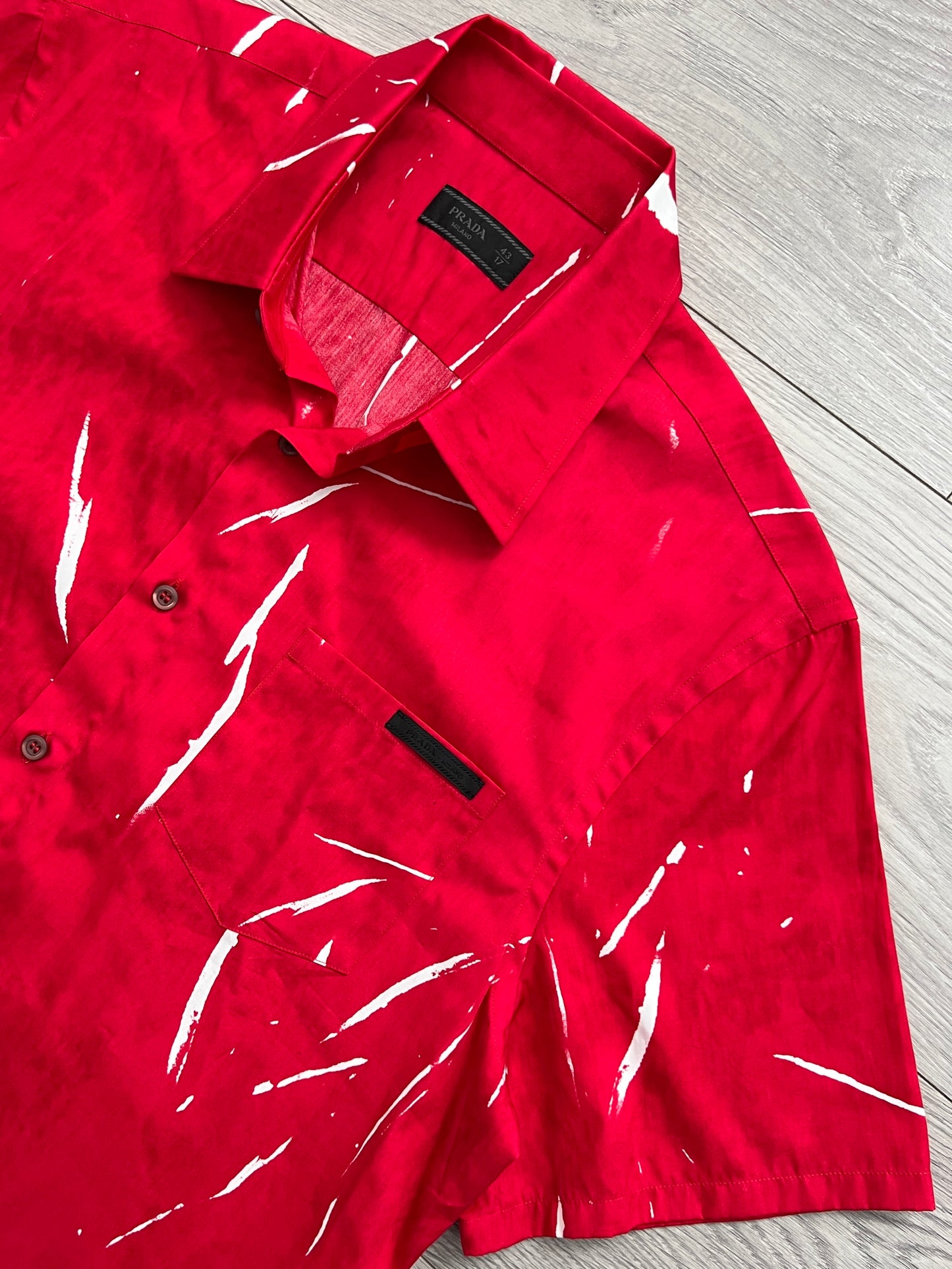 Prada SS2015 Stencil Print Shirt - Size L