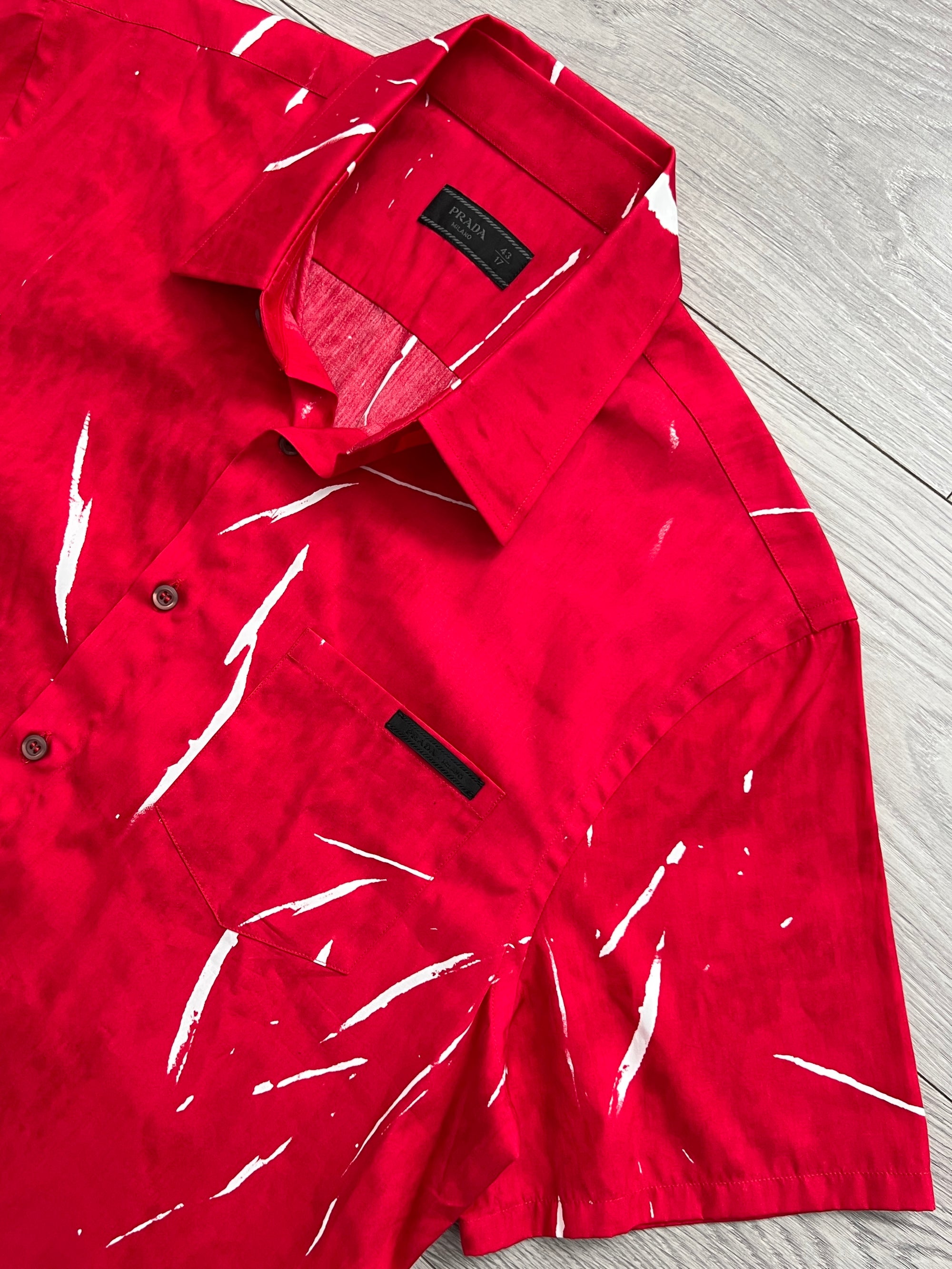 Prada SS2015 Stencil Print Shirt - Size L