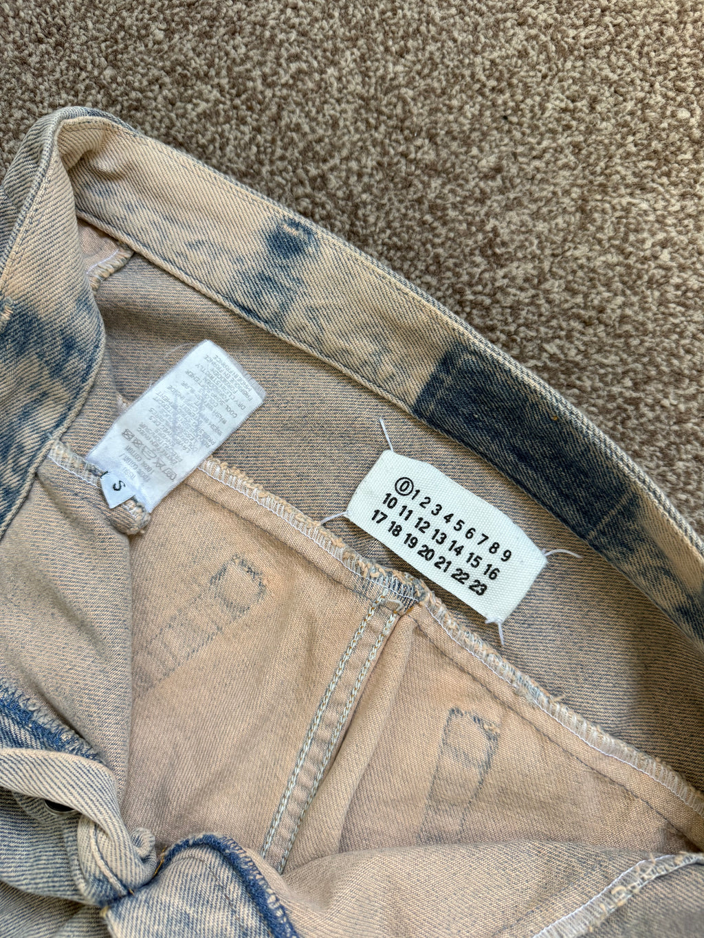 Maison Martin Margiela Artisanal Line (0) SS1999 Re-Worked Panelled Denim Jeans - Size 26" Waist