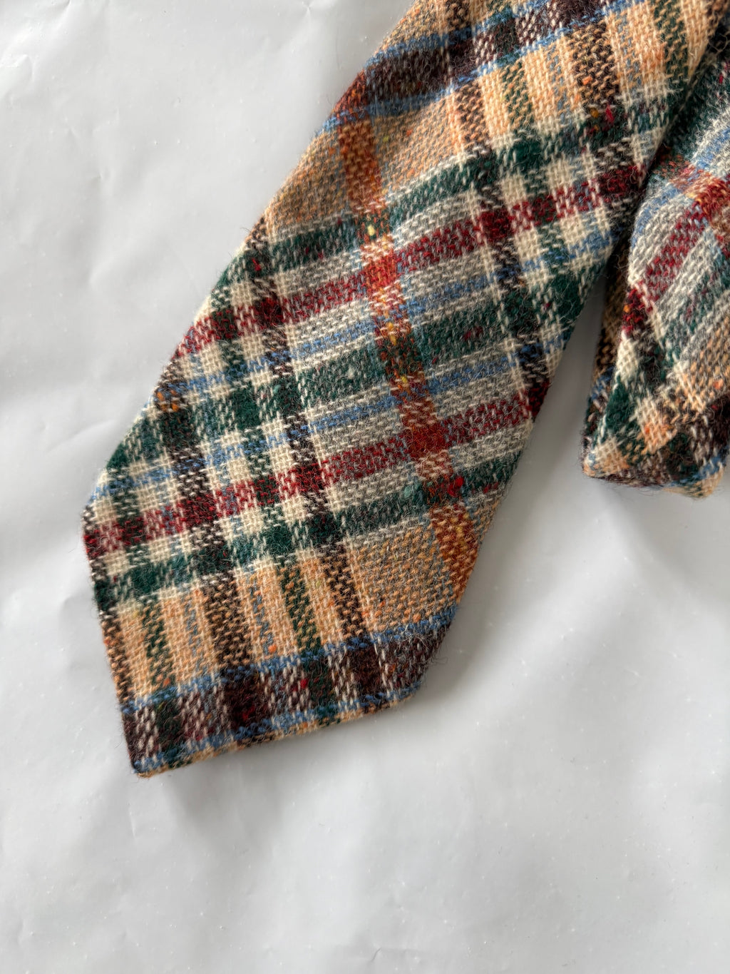John Wetz 1990s Wool Tie