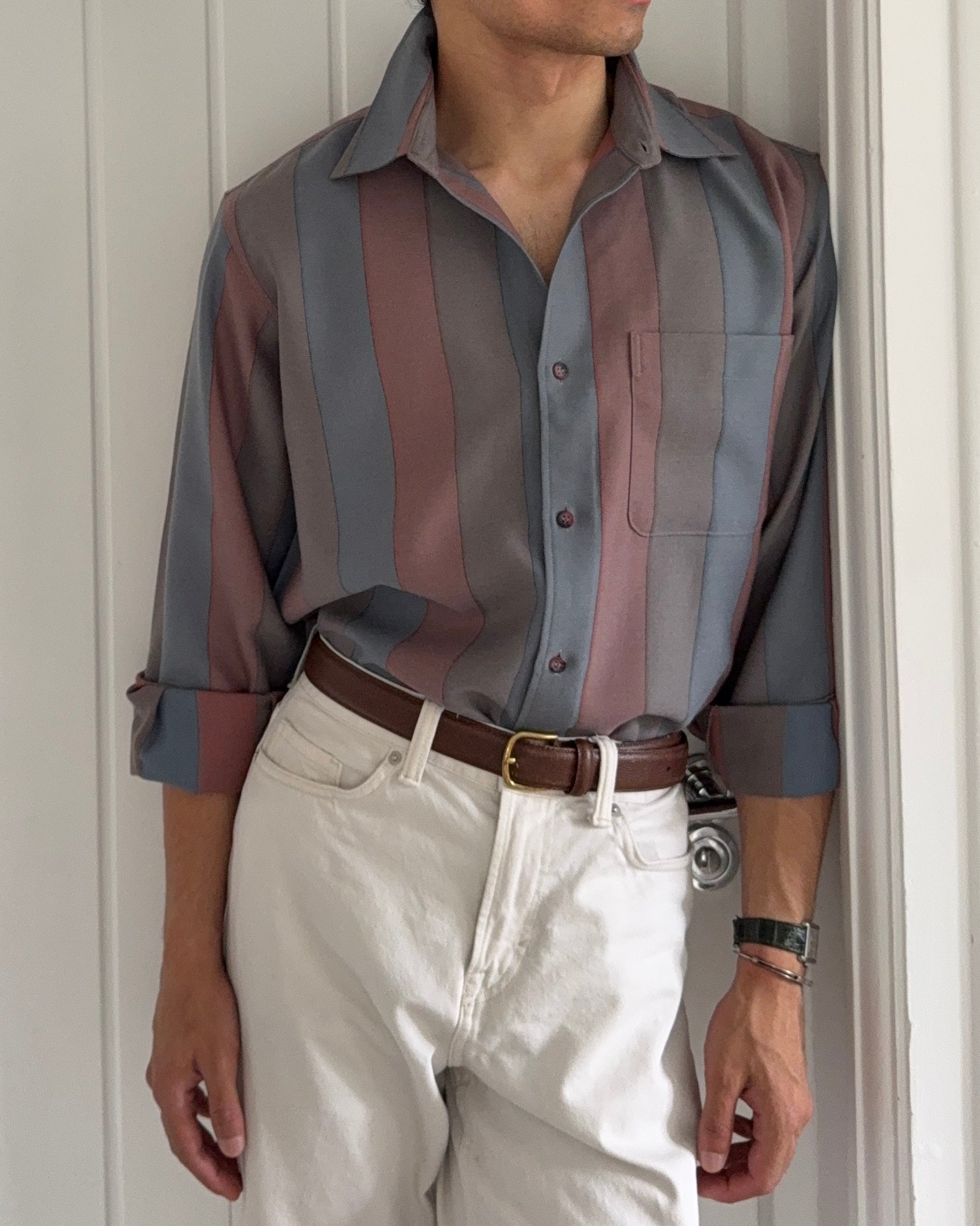 Roi Noble 1980s Wool Shirt - Size M