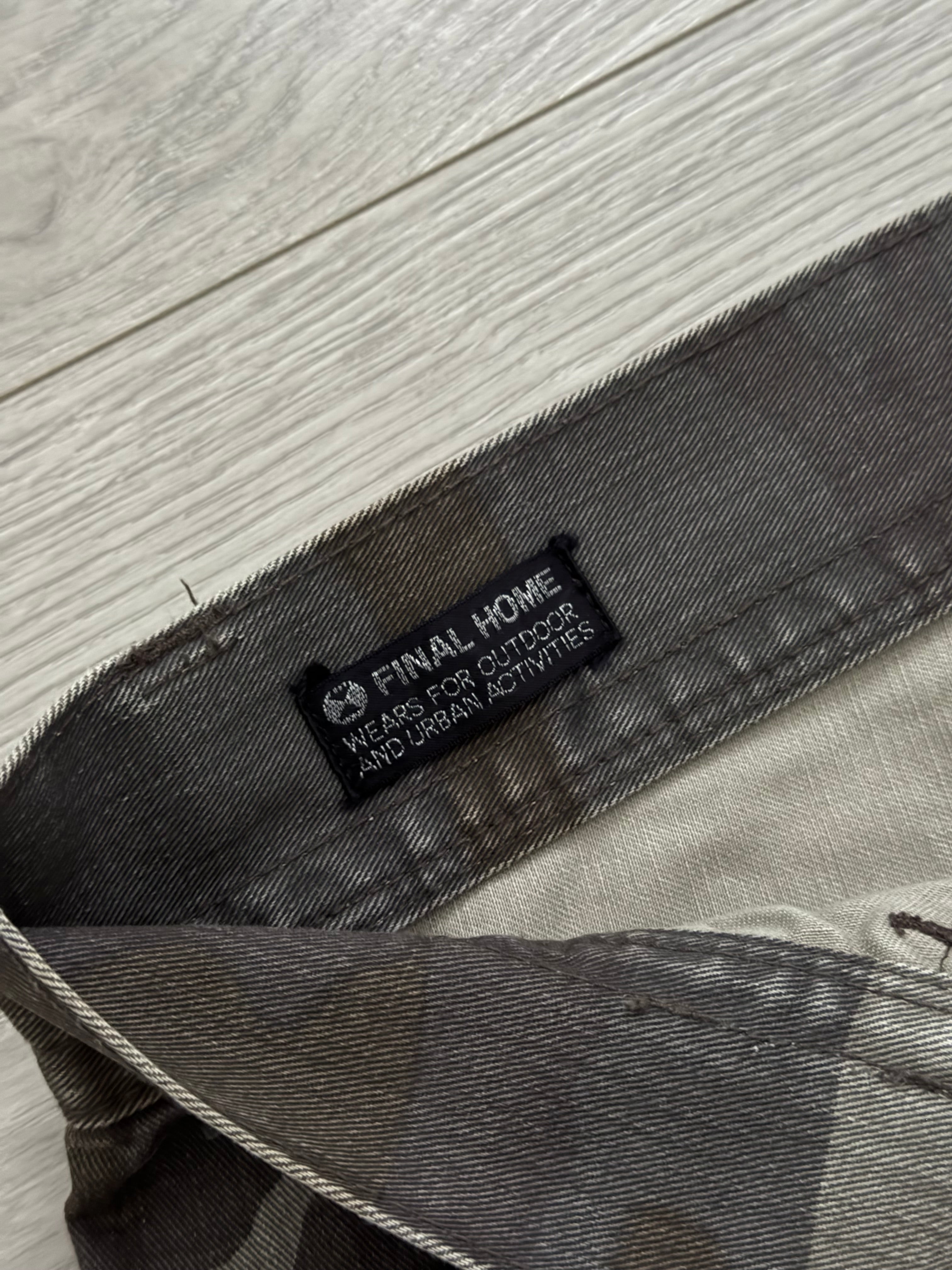 Final Home 2003 Asymmetrical Fly Camo Pants - Size 30