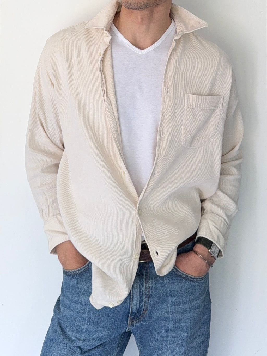 Emporio Armani 1990s Corduroy Shirt - Size S