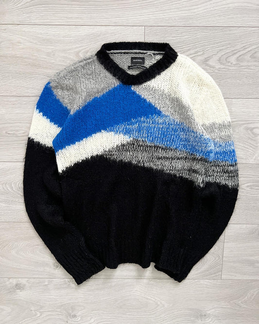 Diesel Geometric Mohair Knit Sweater - Size M